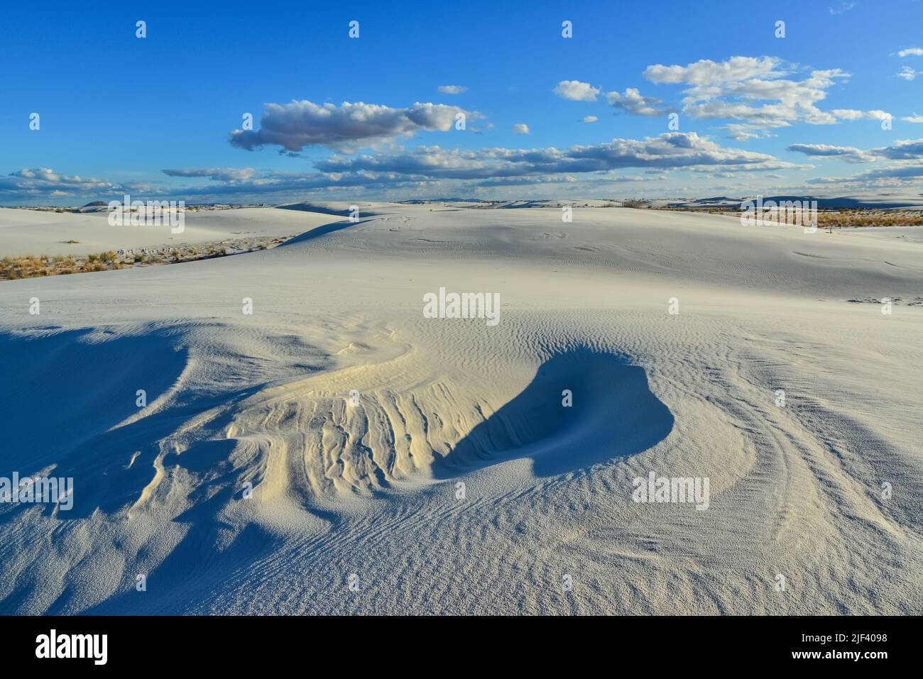 Sanddünen aus Gips, White Sands National Monument, New Mexico, USA Stockfoto