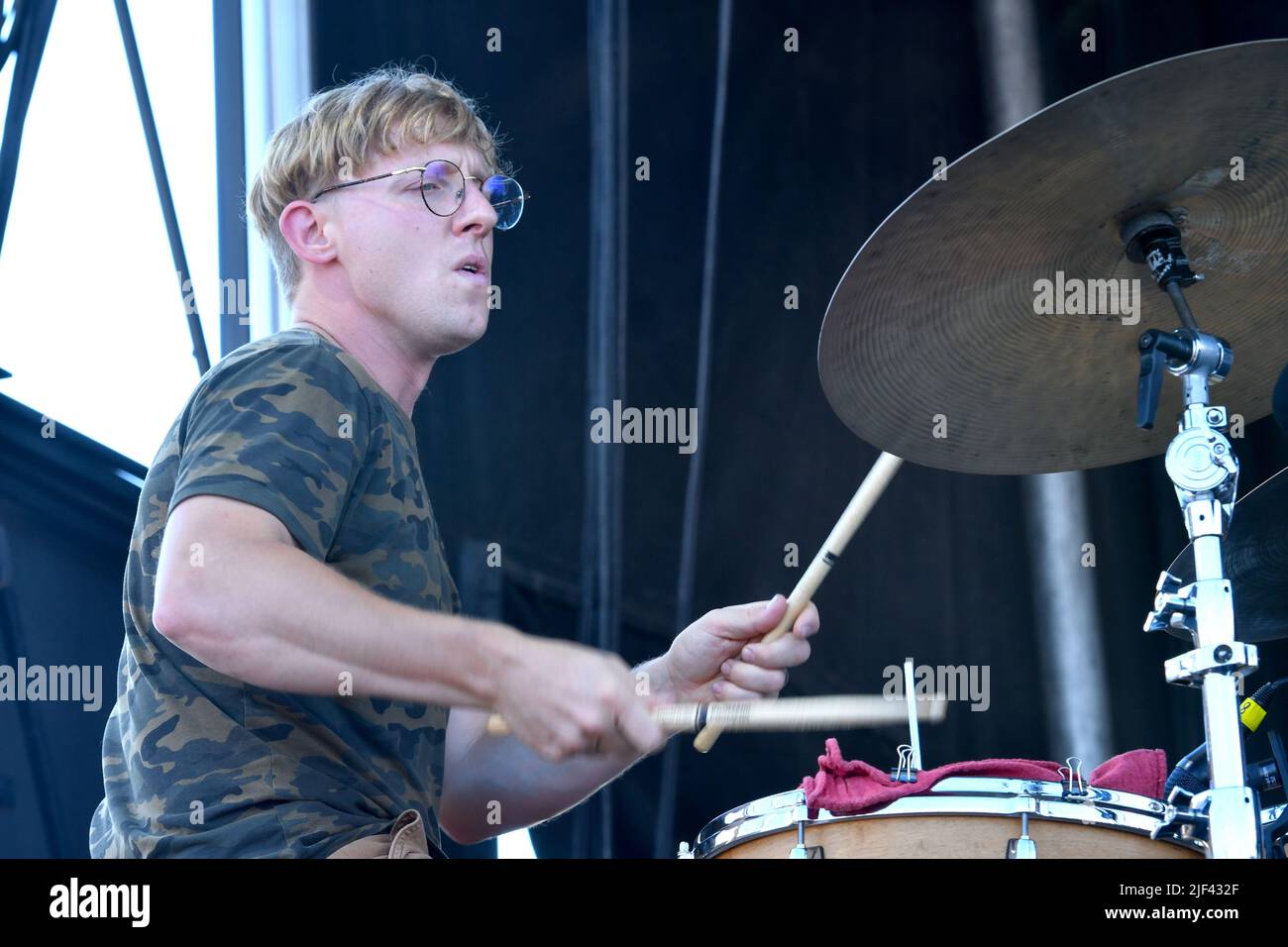 Rayland Baxter beim Green River Festival. Stockfoto