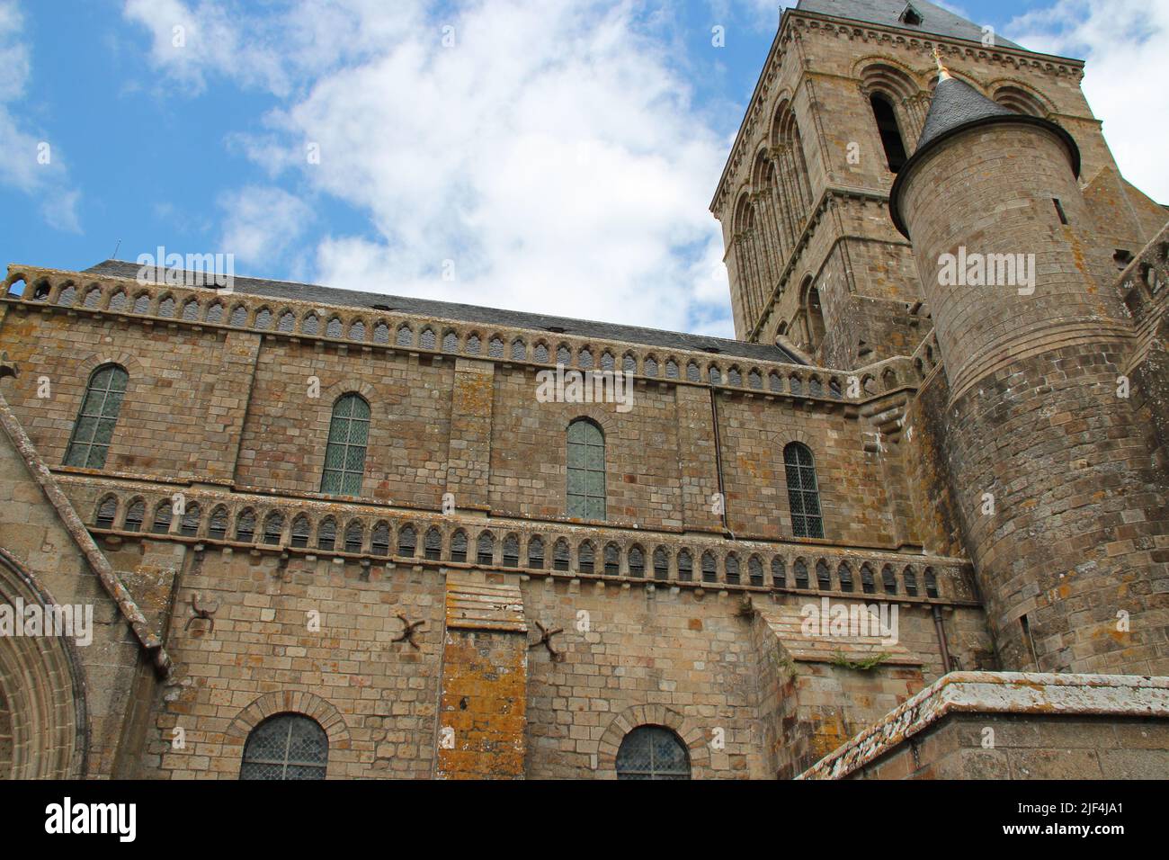 abteikirche Mont-saint-michel in der normandie (frankreich) Stockfoto