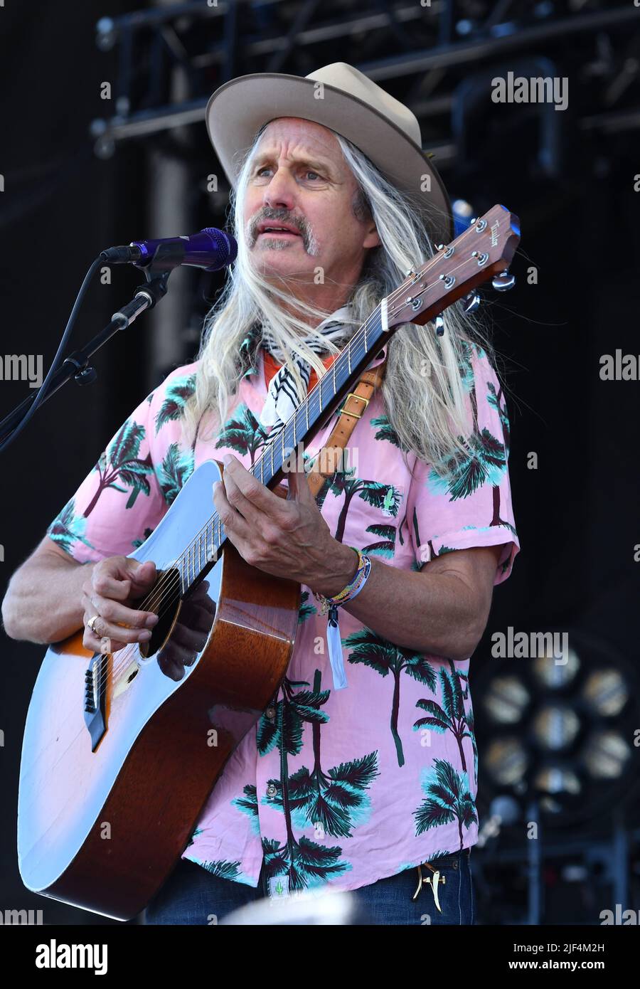 Steve Poltz beim Green River Festival Stockfoto