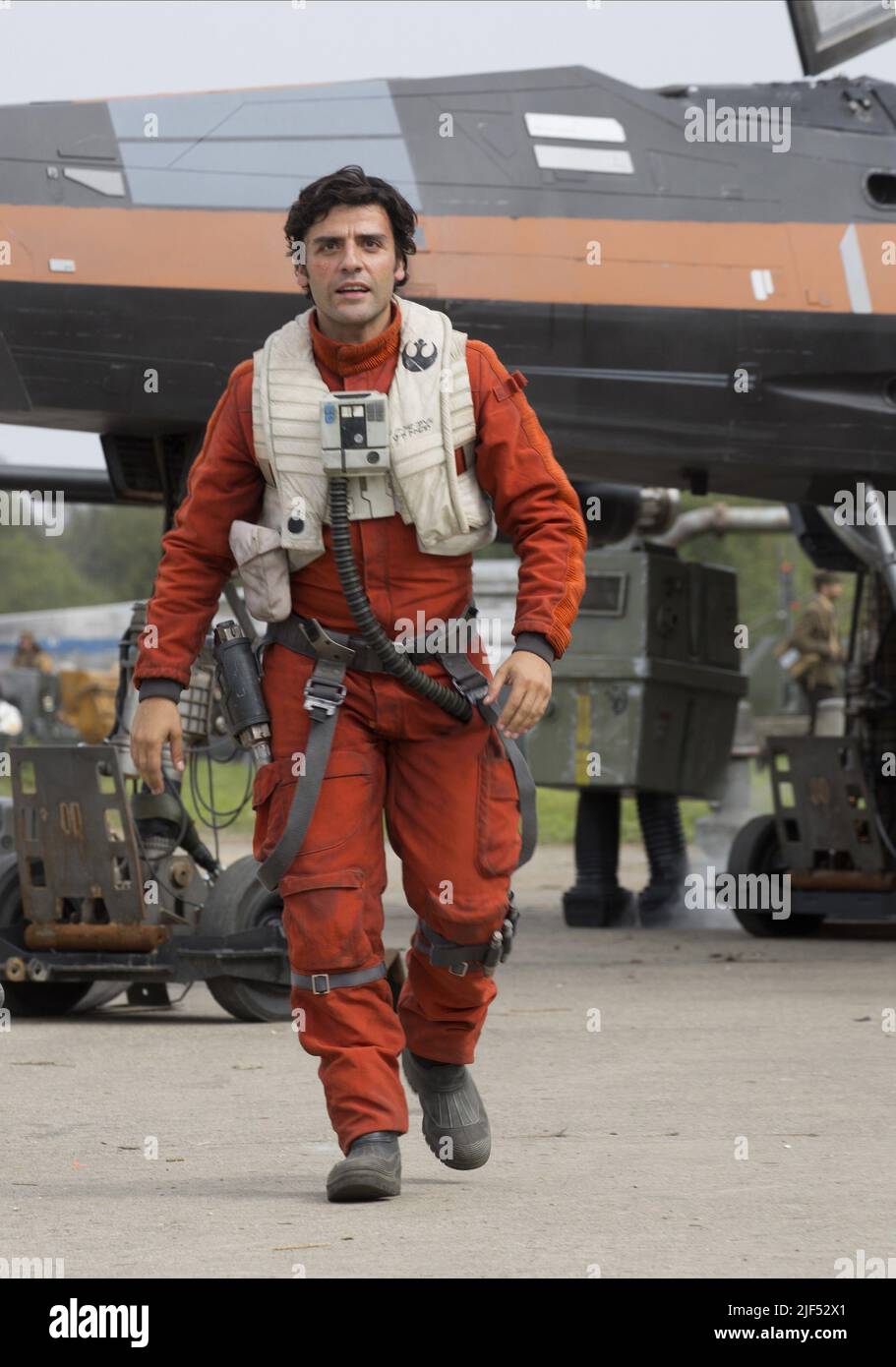 OSCAR ISAAC, Star Wars: Episode VII - Die weckt, 2015 KRAFT Stockfoto