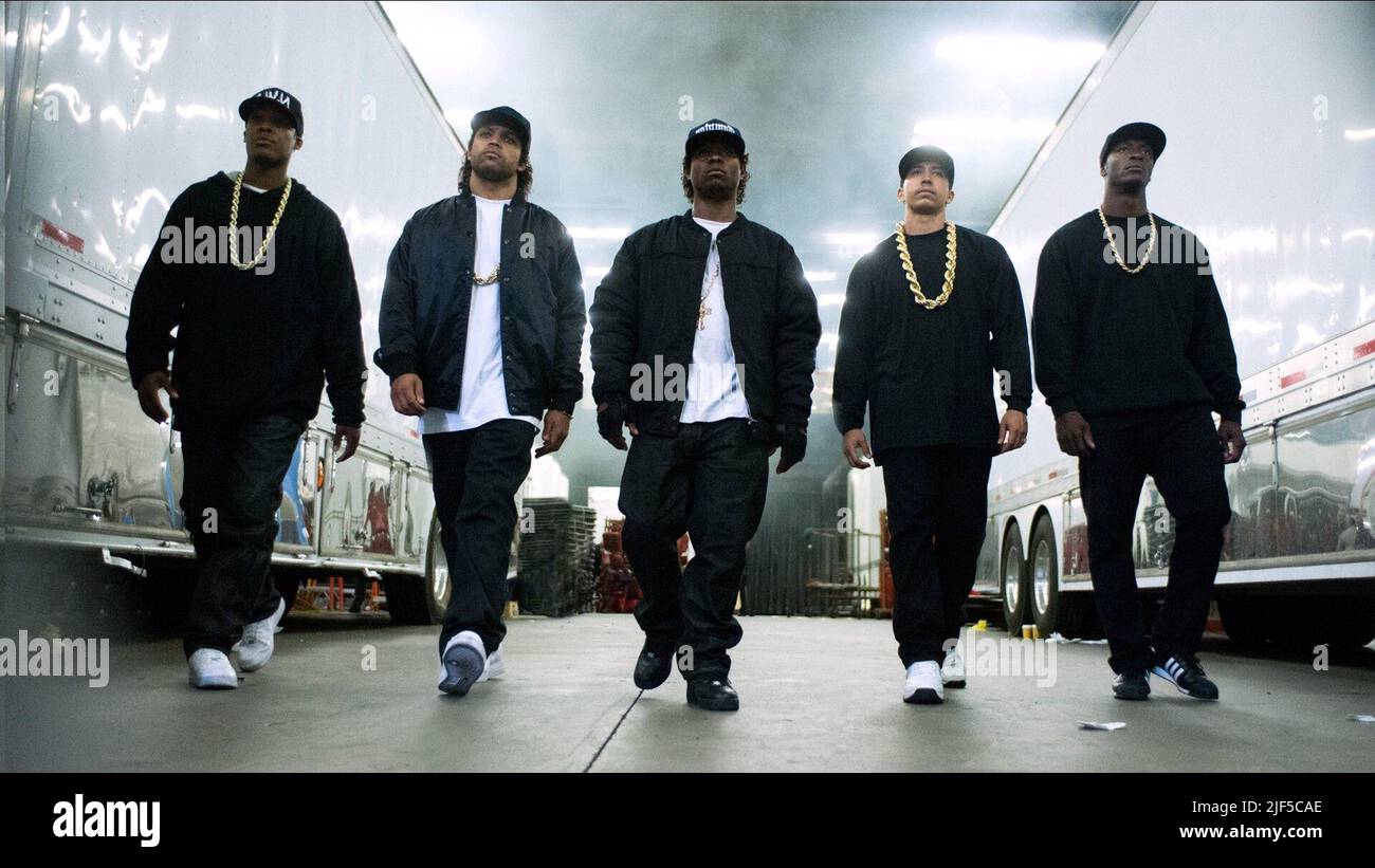 JR., HAWKINS, MITCHELL, JR., HODGE, STRAIGHT OUTTA COMPTON, 2015 Stockfoto