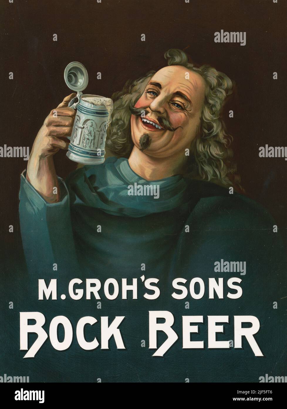 1899 Anzeige für M. Grohs Söhne Bock Beer Stockfoto