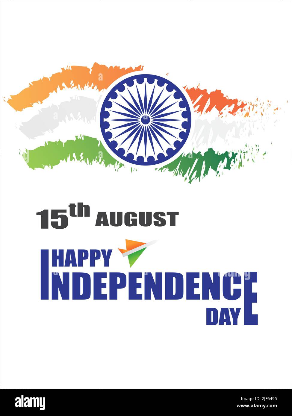 15. August Indian Independence Day Vektor Illustration Hintergrund für Grußkarte und Poster, Banner. Stock Vektor