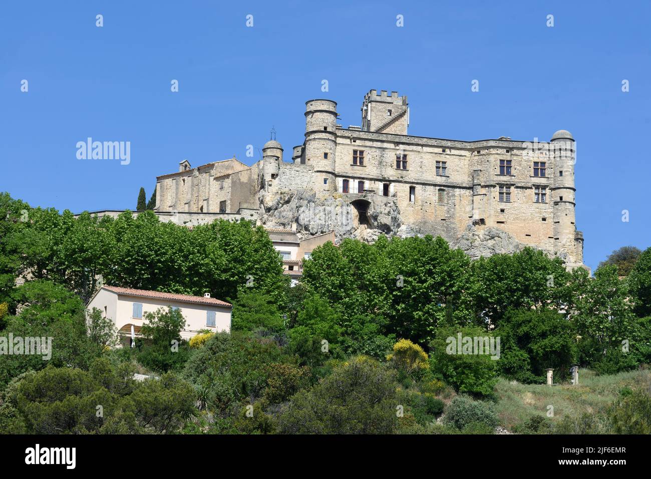 Château du Barroux, Le Barroux, Vaucluse Provence Frankreich Stockfoto