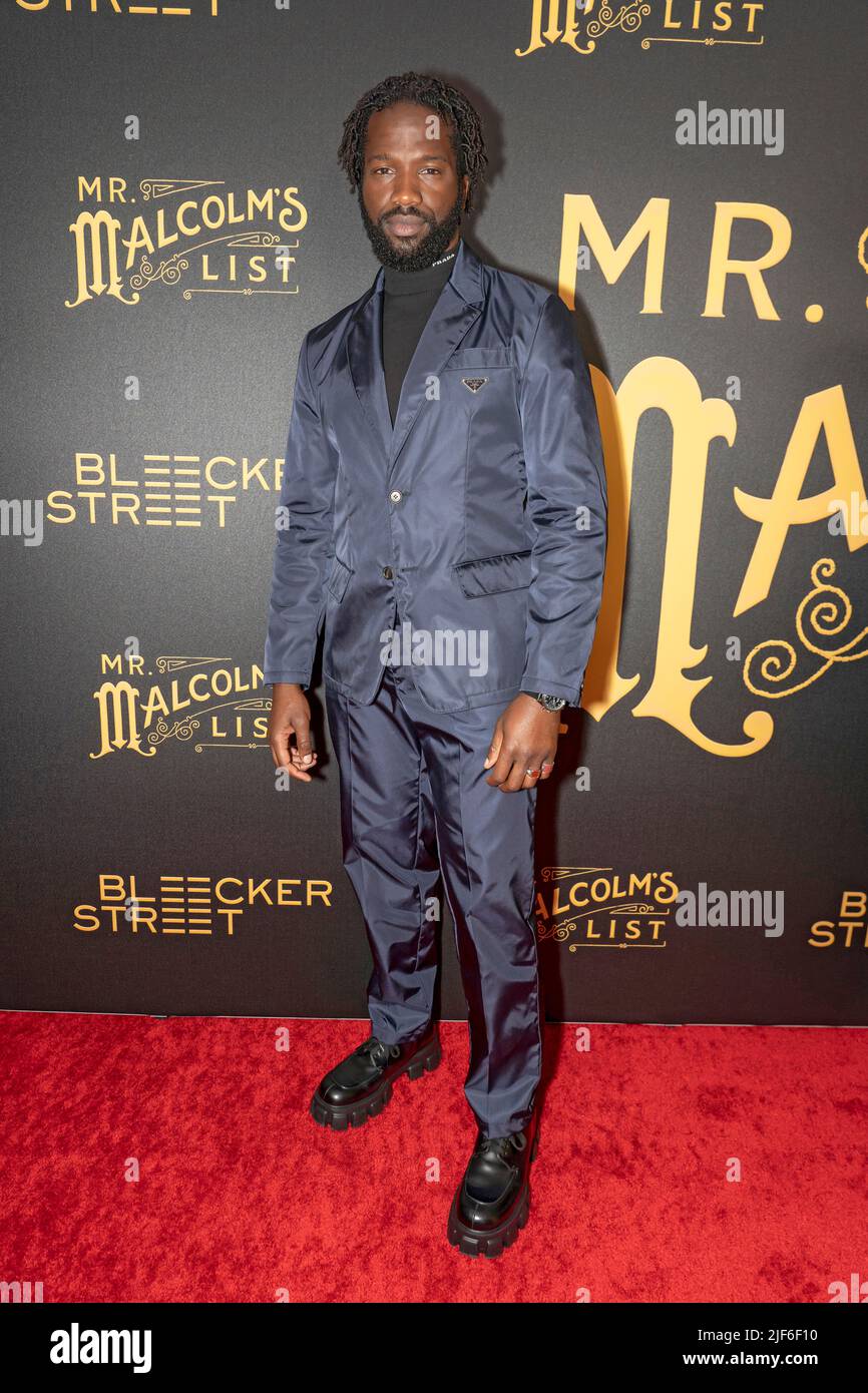 New York, Usa. 29.. Juni 2022. Sope Dirisu nimmt an „Mr. Malcolms List' New York Premiere im DGA Theater in New York City. Kredit: SOPA Images Limited/Alamy Live Nachrichten Stockfoto