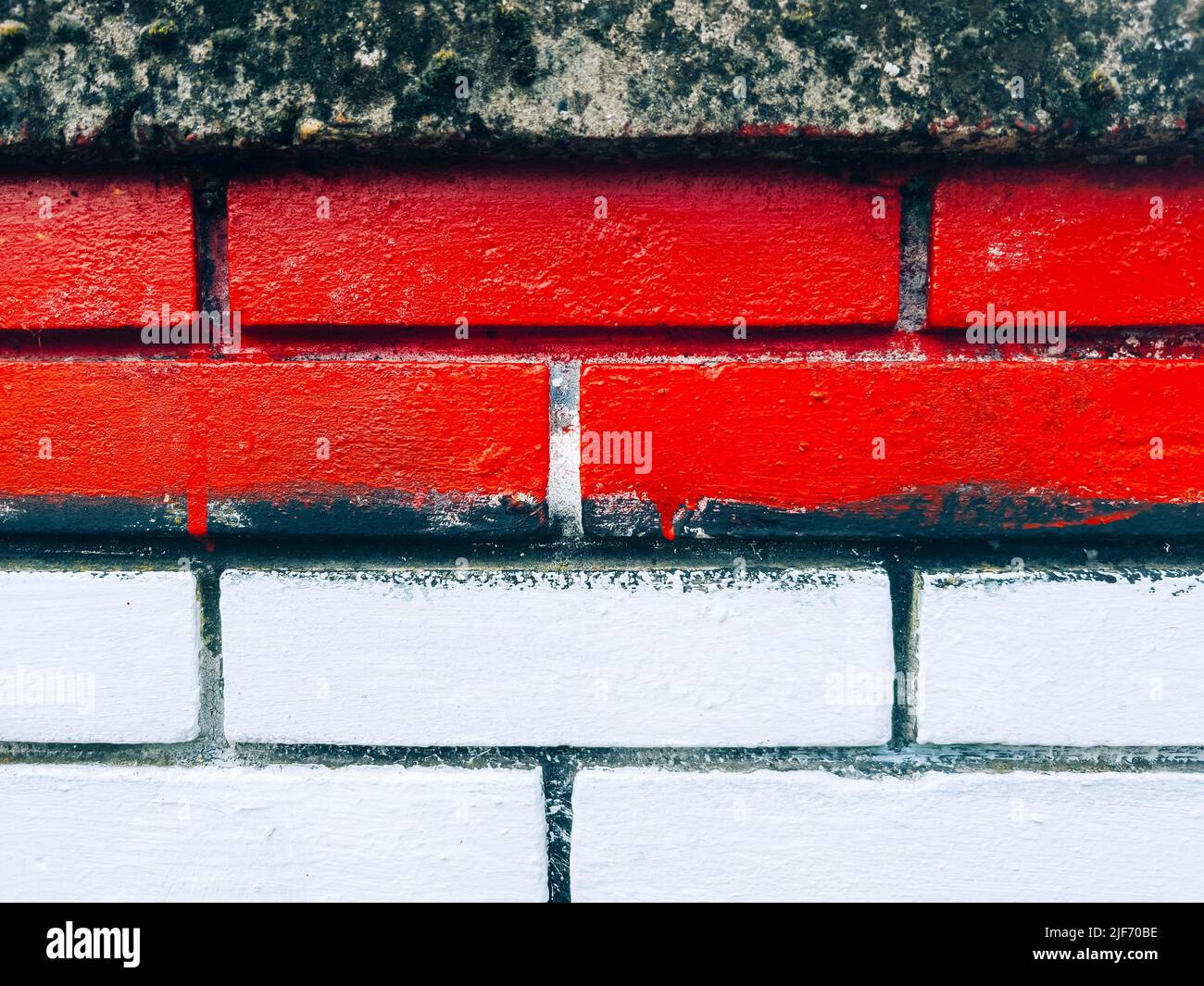 Nahaufnahme des Mauermusters als städtischer Hintergrund Stockfoto