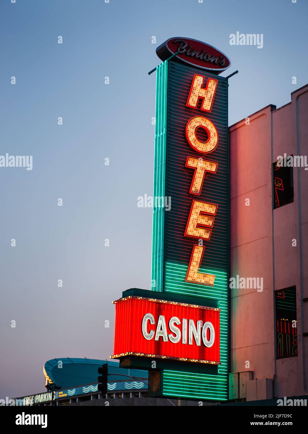 Hotel und Casino in der Innenstadt von Las Vegas Stockfoto
