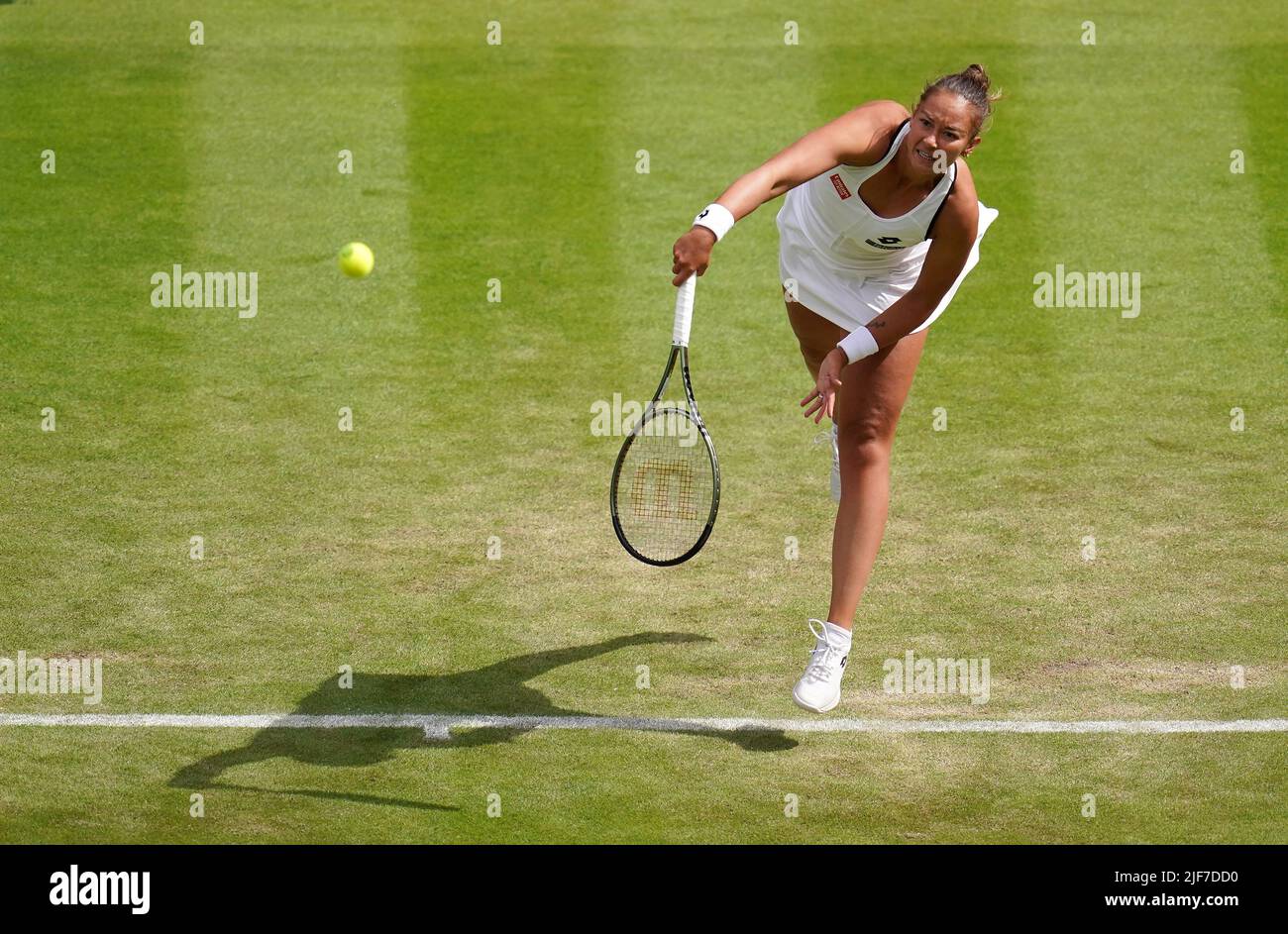 Lesley Pattinama Kerkhove in Aktion während ihres zweiten Ladies