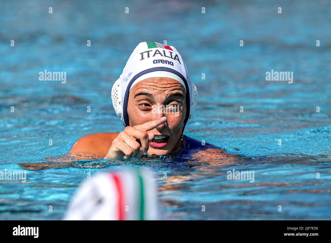 BUDAPEST, UNGARN - 30. JUNI: Chiara Tabani aus Italien während der FINA World Championships Budapest 2022 Halbfinale Italien gegen USA am 30. Juni 2022 in Budapest, Ungarn (Foto: Albert ten Hove/Orange Picts) Stockfoto