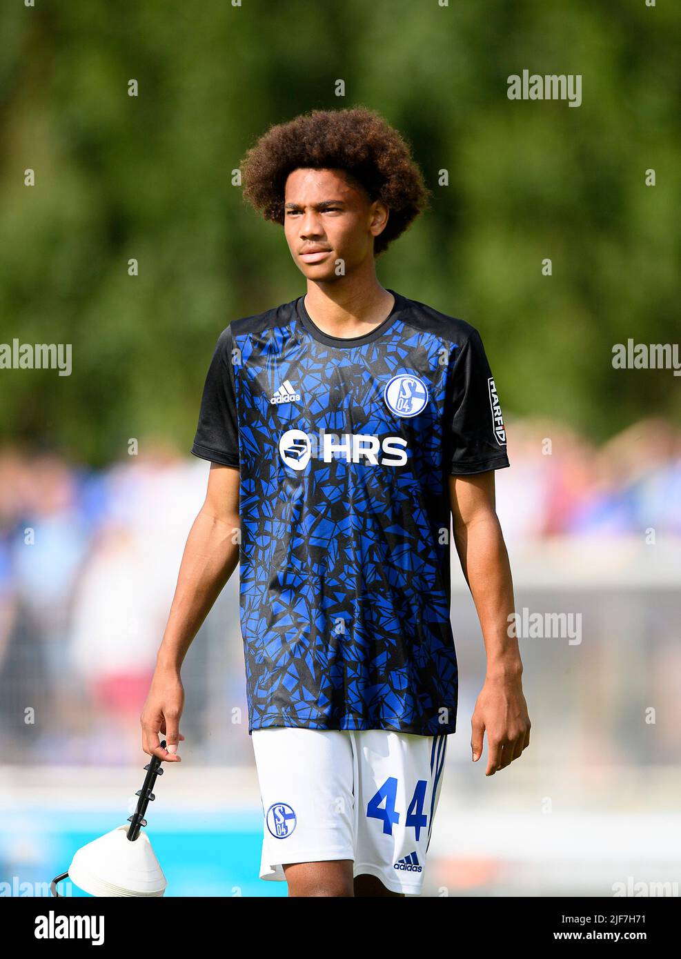 Sidi SANE (GE) Fußball-Testspiel VfB Huels - FC Schalke 04 (GE) 0:14, am 29.. Juni 2022 in Marl/Deutschland. #Die DFL-Vorschriften verbieten die Verwendung von Fotos als Bildsequenzen und/oder quasi-Video # Â Stockfoto