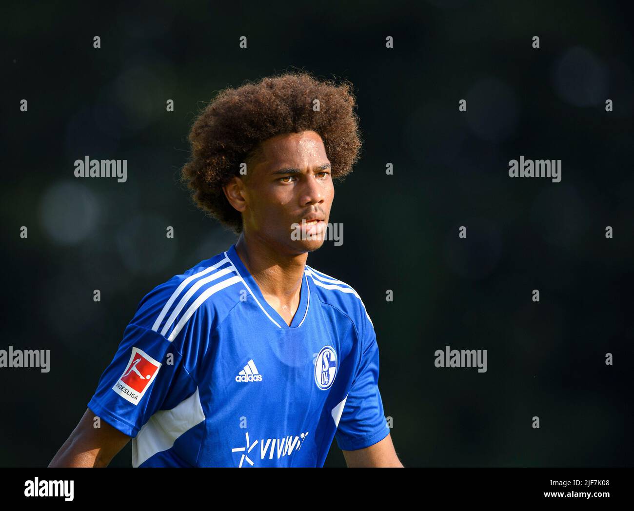 Sidi SANE (GE) Fußball-Testspiel VfB Huels - FC Schalke 04 (GE) 0:14, am 29.. Juni 2022 in Marl/Deutschland. #Die DFL-Vorschriften verbieten die Verwendung von Fotos als Bildsequenzen und/oder quasi-Video # Â Stockfoto