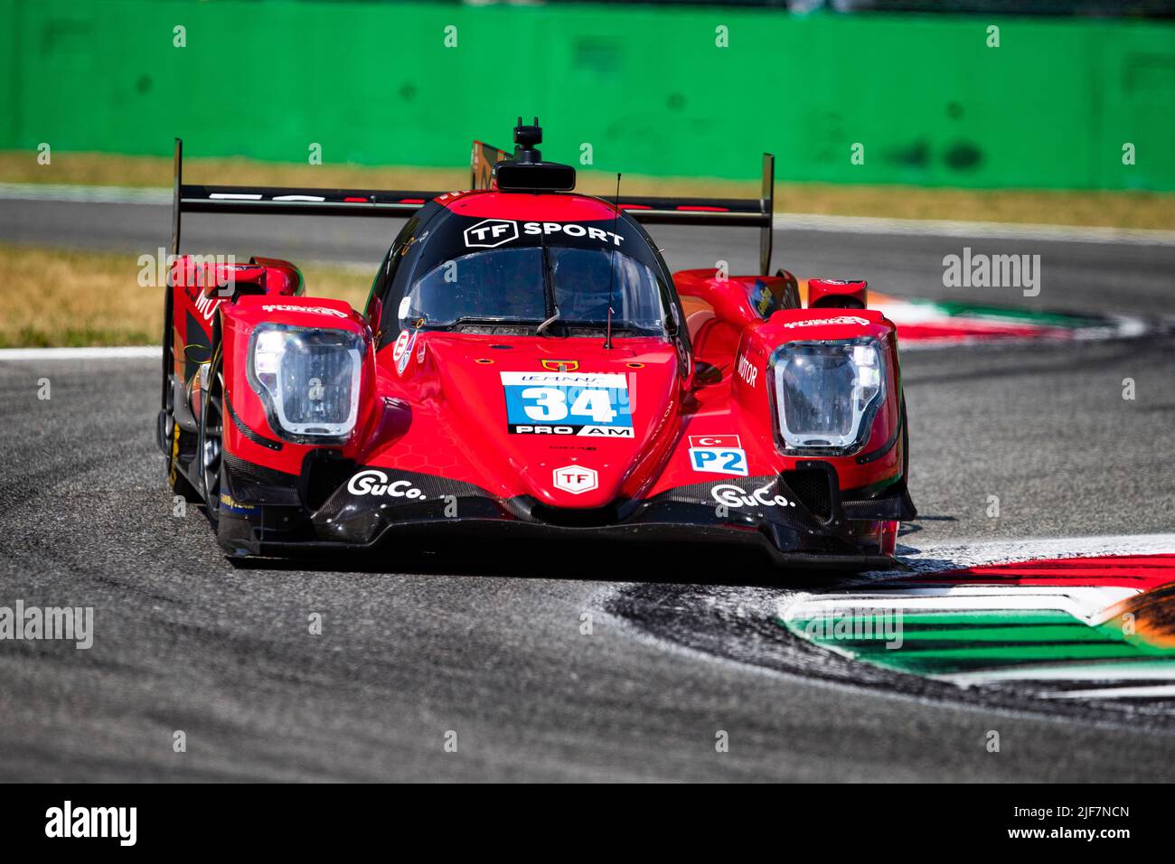 34 AITKEN Jack (gbr), EASTWOOD Charlie (irl), YOLUC Salih (tur), Racing Team Turkey, Areca 07 - Gibson, Action während der 4 Stunden von Monza 2022, 3. Lauf der 2022 European Le Mans Series auf dem Autodromo Nazionale di Monza vom 1. Bis 3. Juli in Monza, Italien - Foto: Joao Filipe/DPPI/LiveMedia Stockfoto