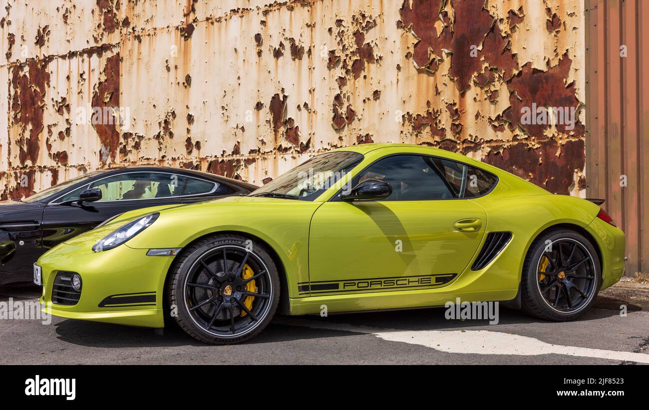 2011 Porsche Cayman R ‘RV61 LVZ’ auf dem Bicester Scramble am 19.. Juni 2022 zu sehen Stockfoto