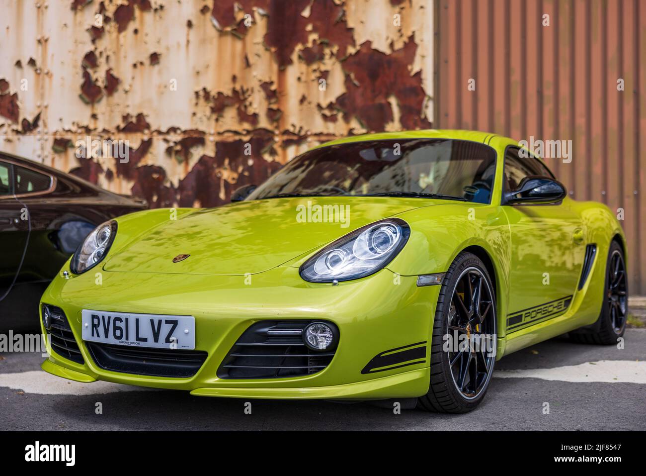 2011 Porsche Cayman R ‘RV61 LVZ’ auf dem Bicester Scramble am 19.. Juni 2022 zu sehen Stockfoto