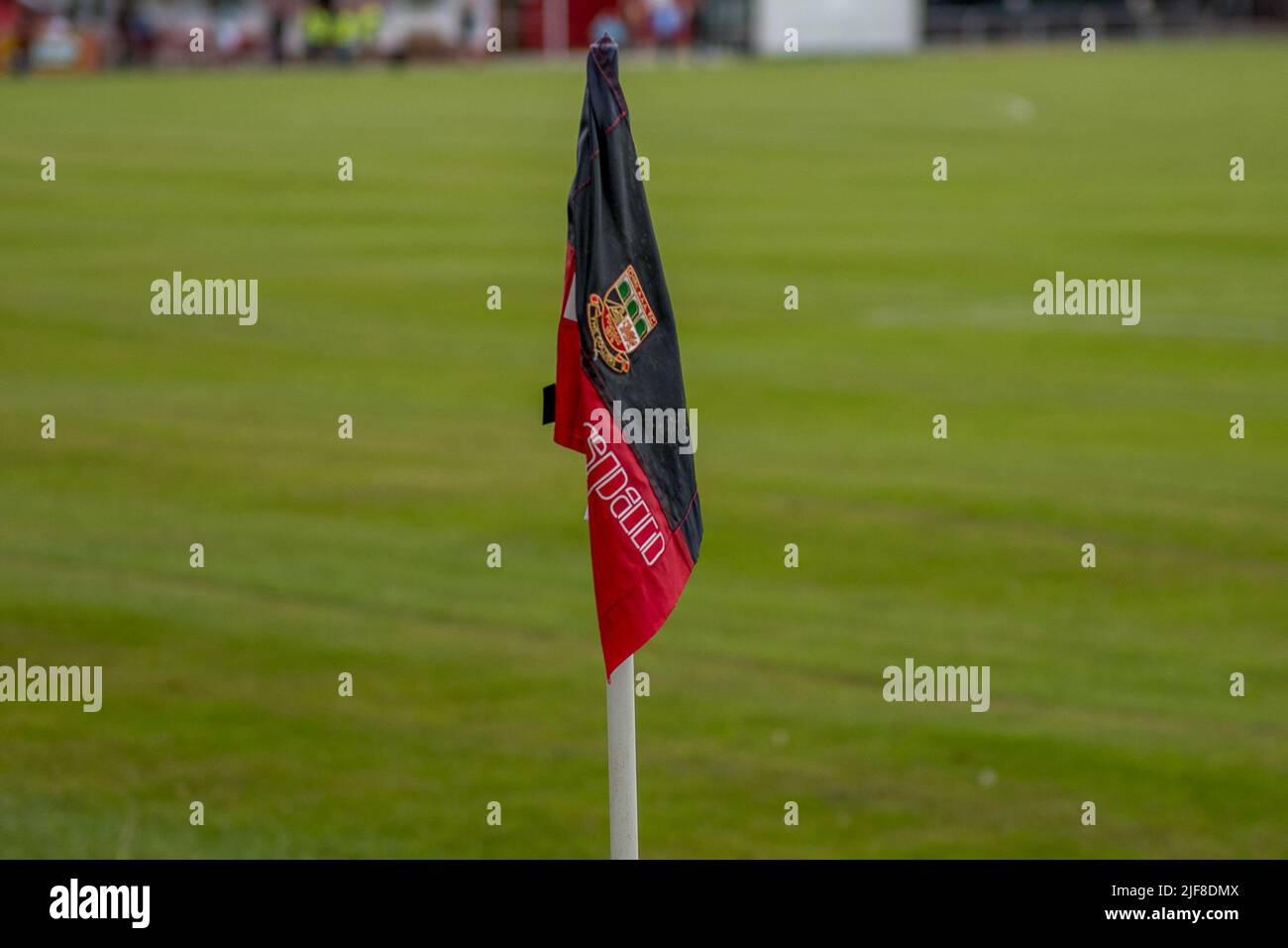 Chirk, Wales, 01. August 2021. Ardal North East League Spiel zwischen Chirk AAA und Dolgellau Athletic. Stockfoto