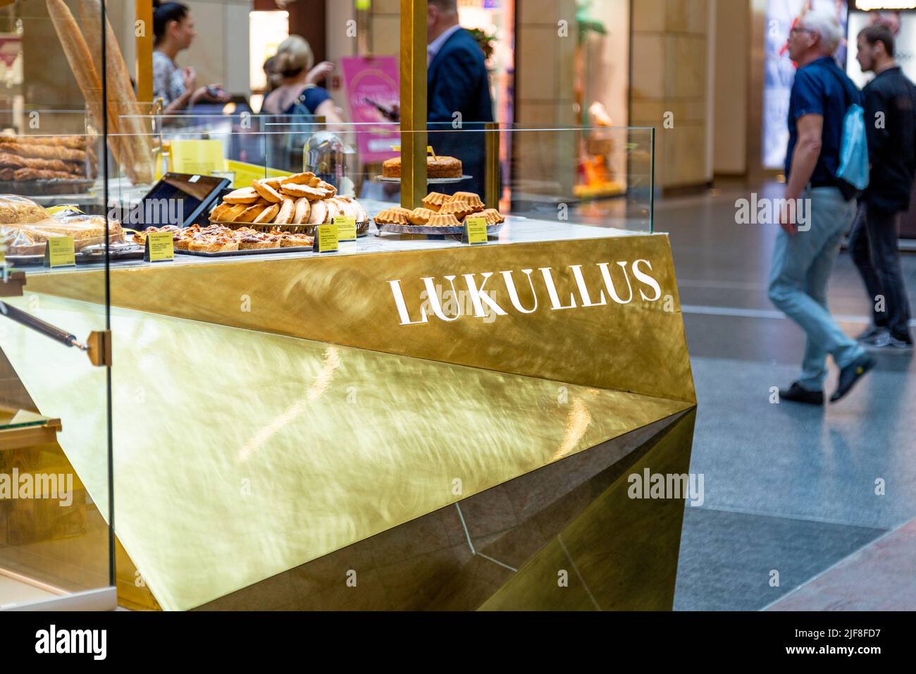 Lukukkus Patisserie im Einkaufszentrum Zlote Tarasy in Warschau, Mazowieckie, Polen Stockfoto