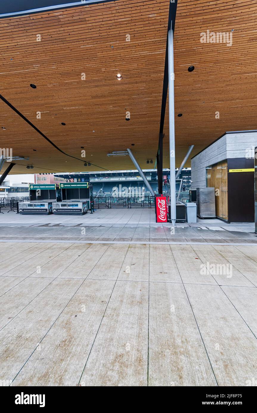 Jeld Wen Field im SW Morrison, Heimstadion der Portland Timbers in Portland, Oregon. Stockfoto