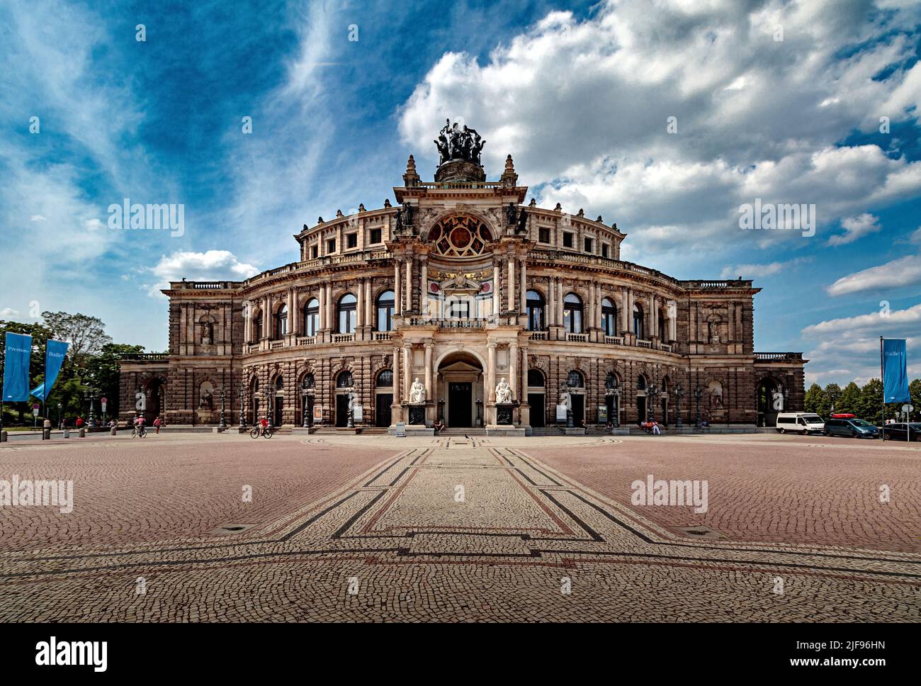 Das Semperoper-Haus, Dresden, Deutschland Stockfoto