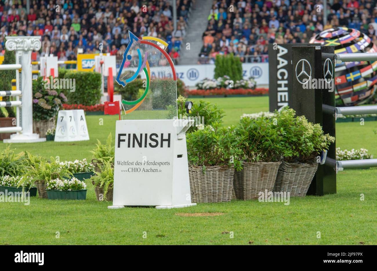 Aachen Juni 2022: CHIO - Bilder vom Springen Stockfoto