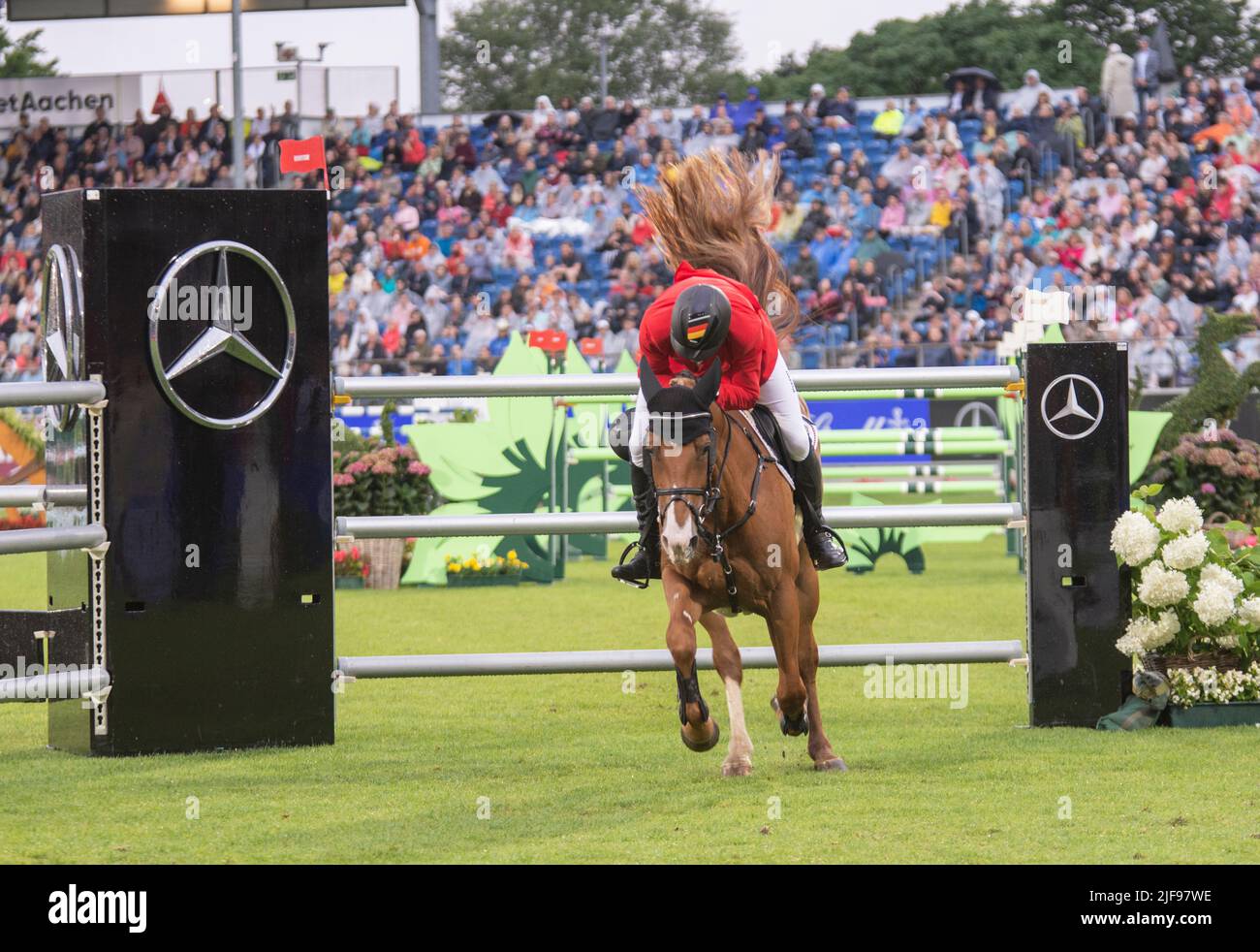 Aachen Juni 2022: CHIO - Bilder vom Springen Stockfoto