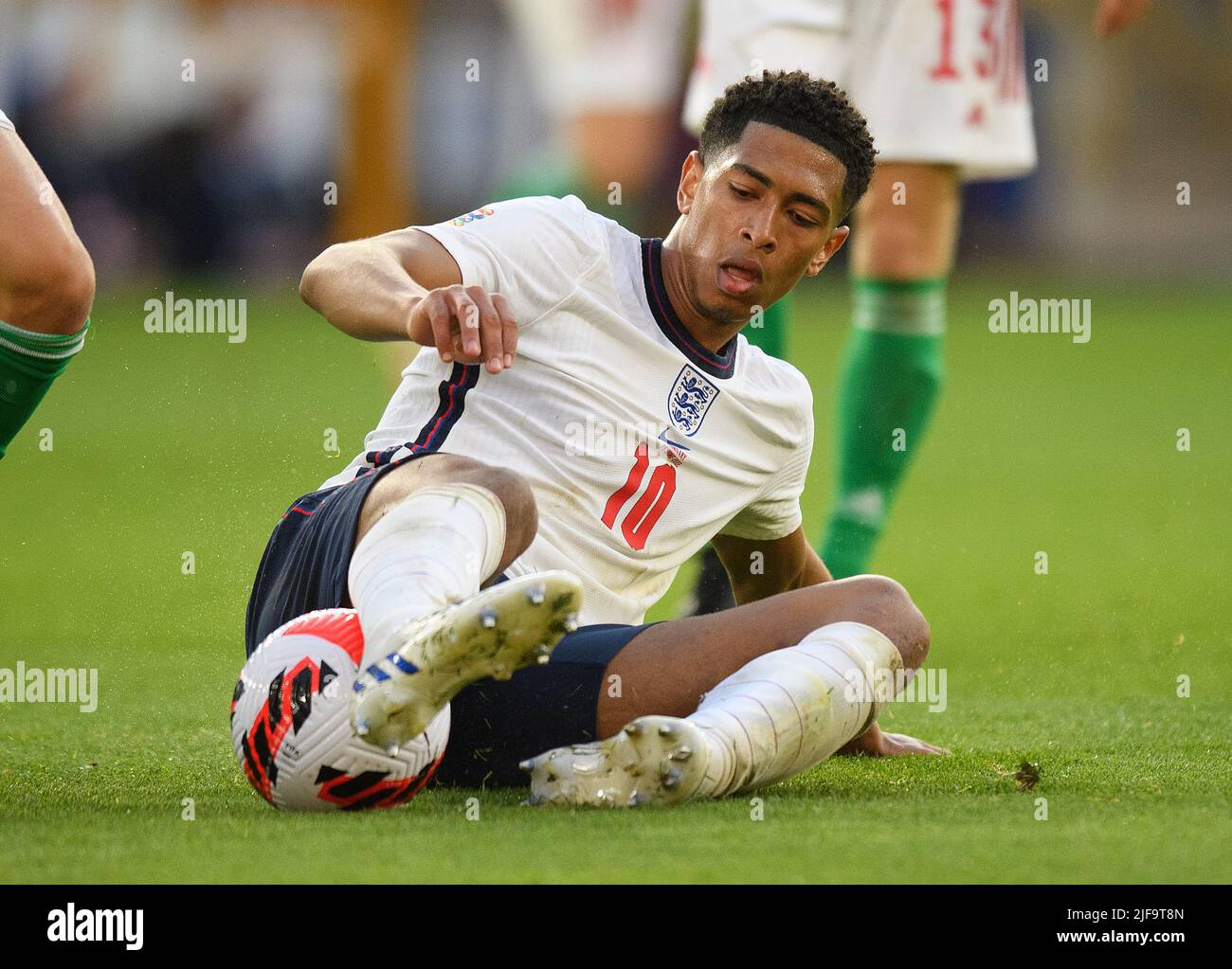 England gegen Ungarn - UEFA Nations League.14/6/22. Jude Bellingham während des Nations League-Spiels gegen Ungarn. Pic : Mark Pain / Alamy. Stockfoto