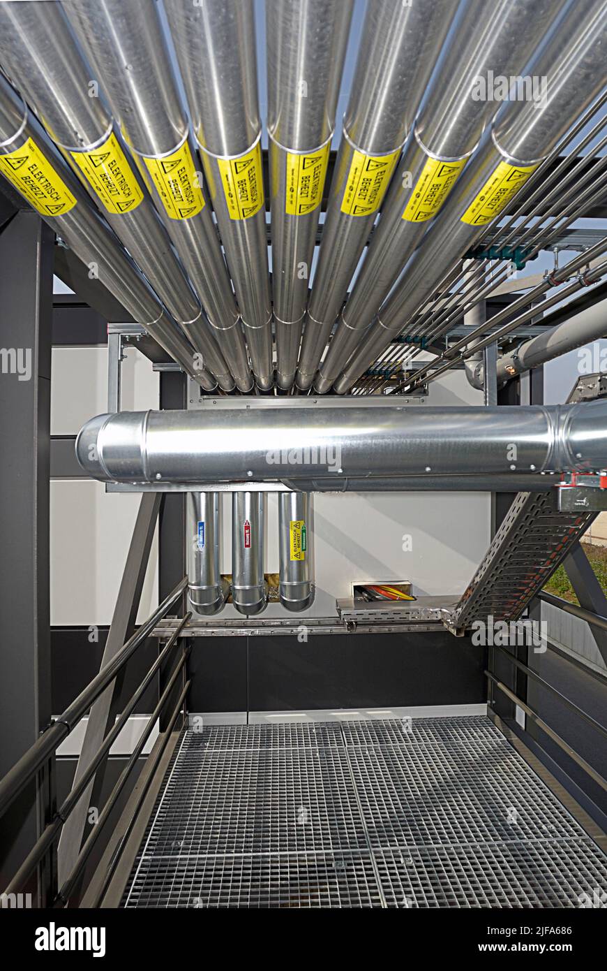 Pipelines für Industriegase und Wasserstoff, Deutschland Stockfoto