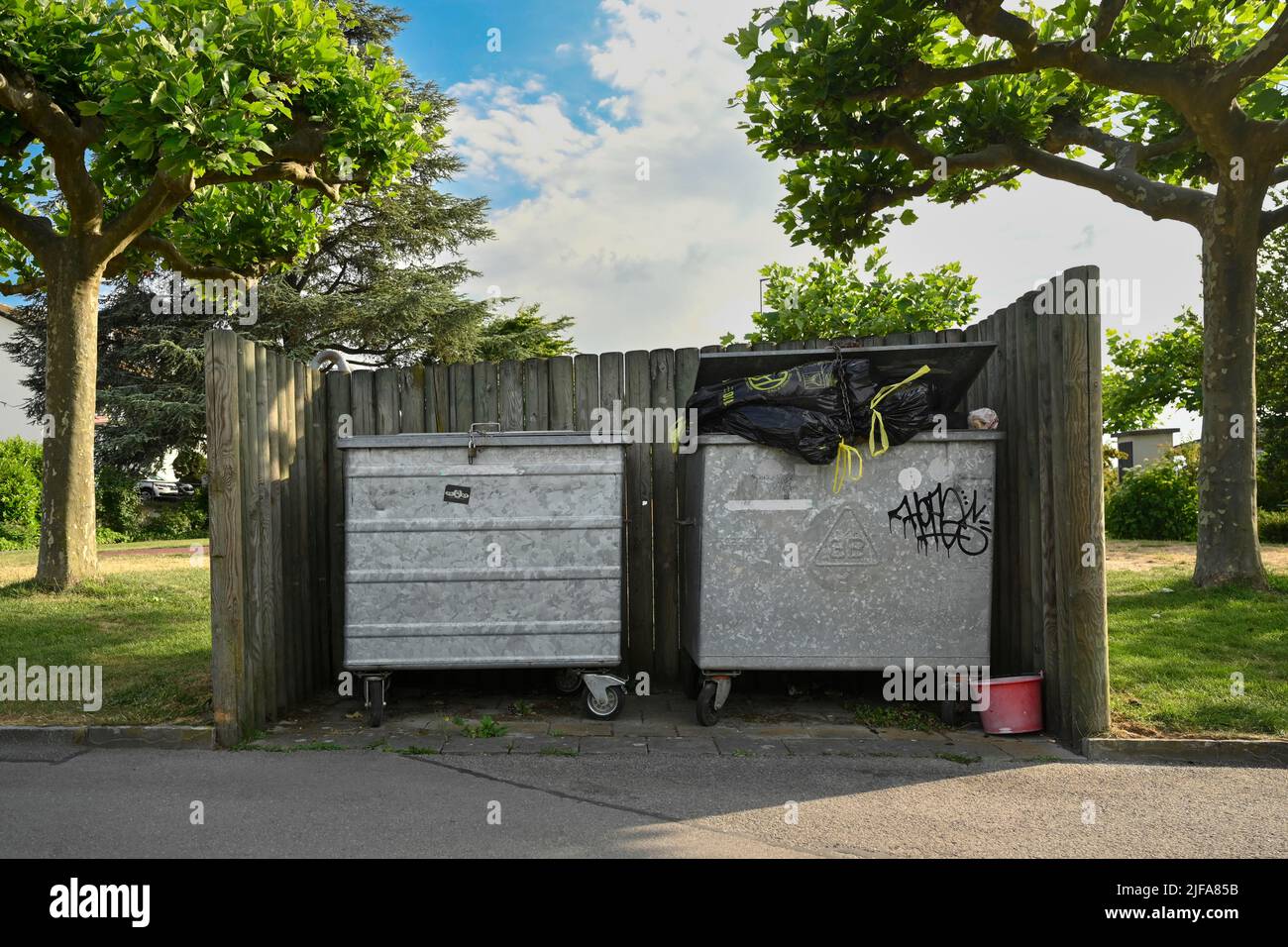 Abfallbehälter Stockfoto