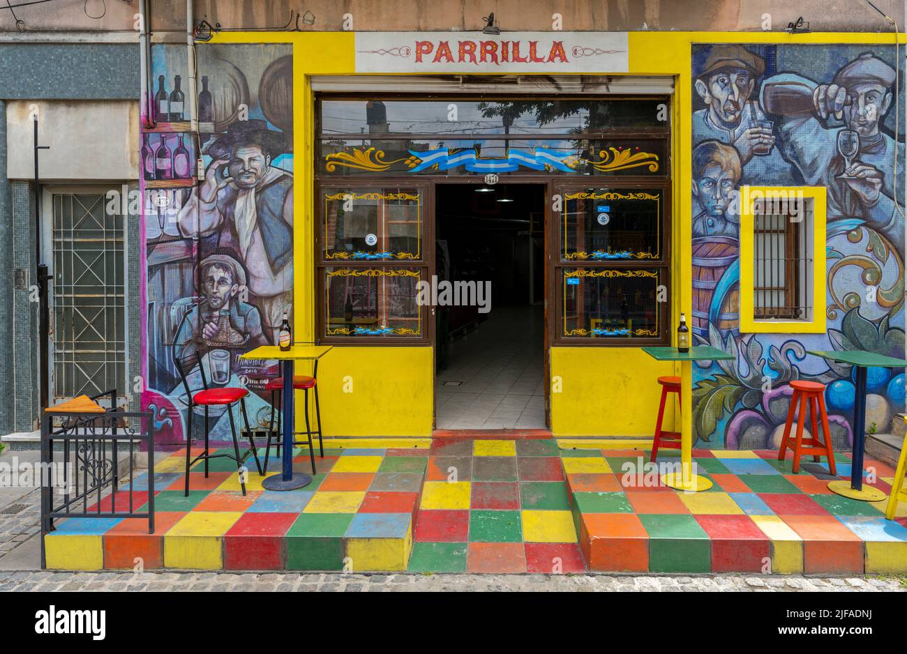 Restaurant, La Boca, Buenos Aires, Argentinien Stockfoto