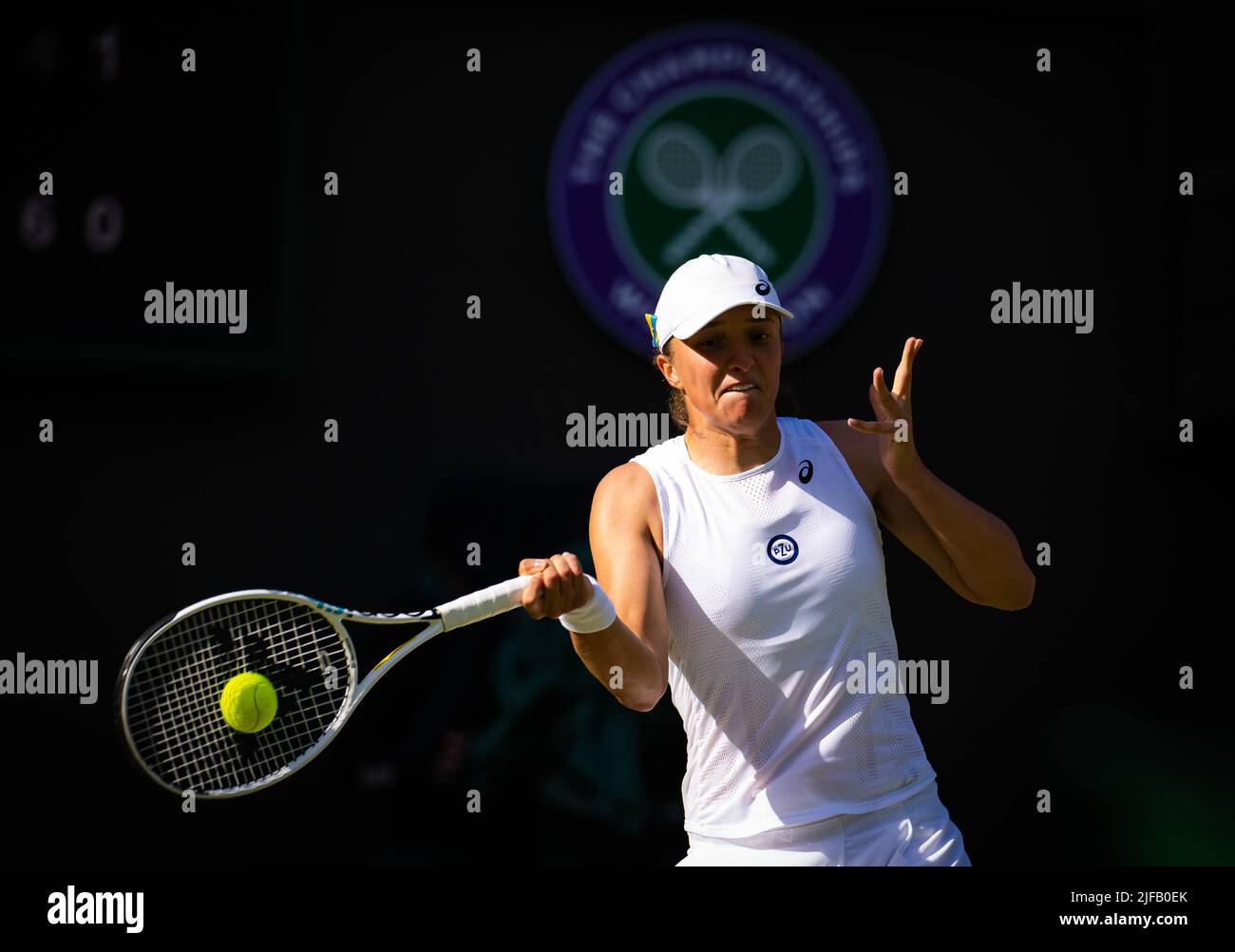 IGA Swiatek aus Polen im Einsatz gegen Lesley Pattinama Kerkhove aus