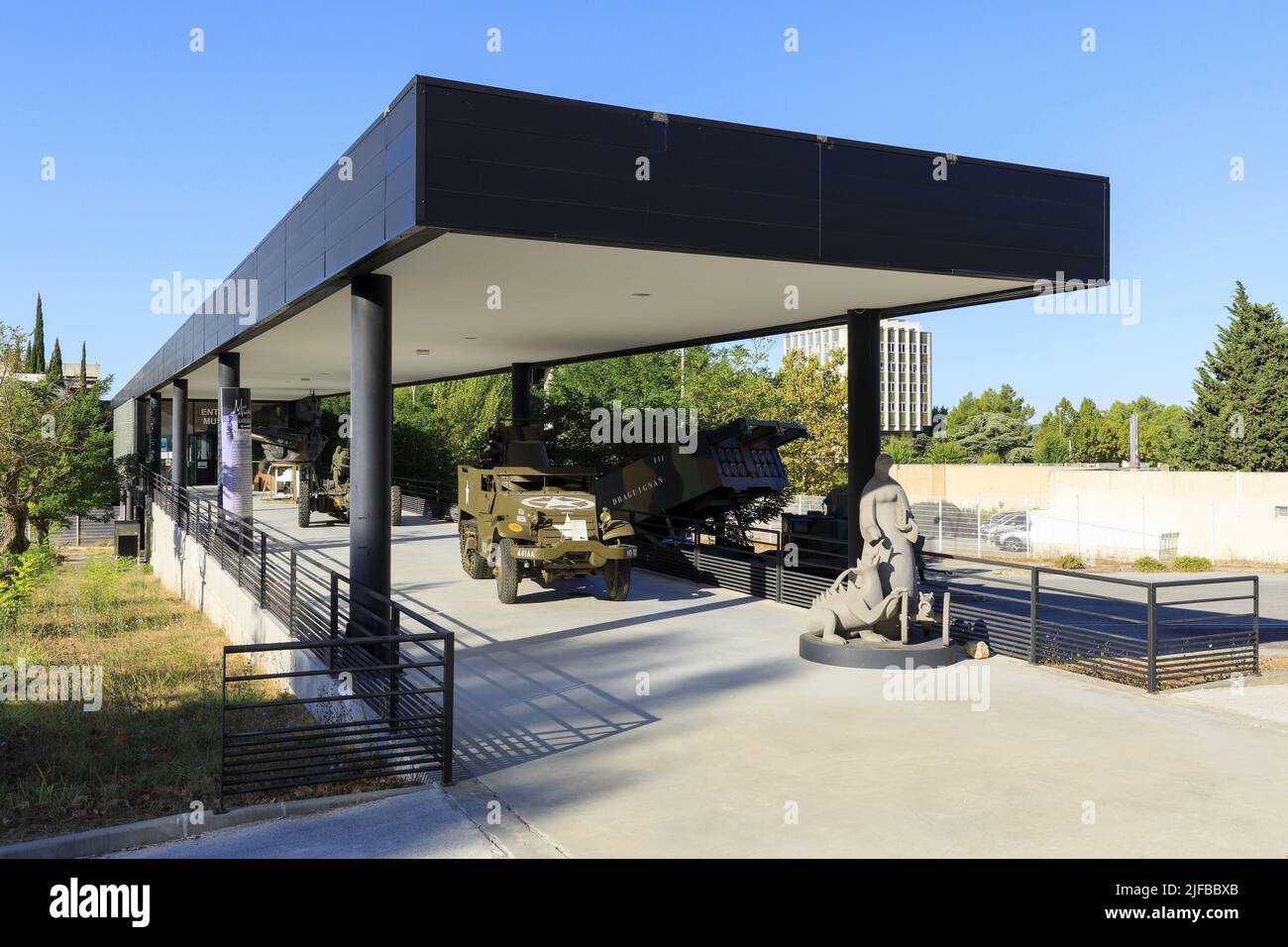 Frankreich, Var, Dracenie, Draguignan, Avenue des Ecoles Militaires, Artilleriemuseum Stockfoto