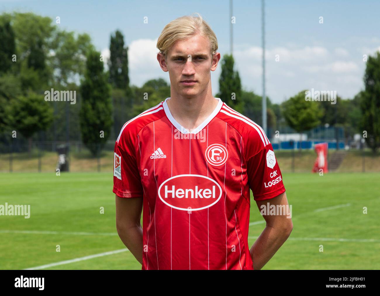 Fußball, 2. Bundesliga, 2022/2023, Fortuna Düsseldorf, Merkur Spiel Arena, Medientag, Teampräsentation für die neue Spielsaison, Pressefoto-Shooting, Christoph Klarer Stockfoto