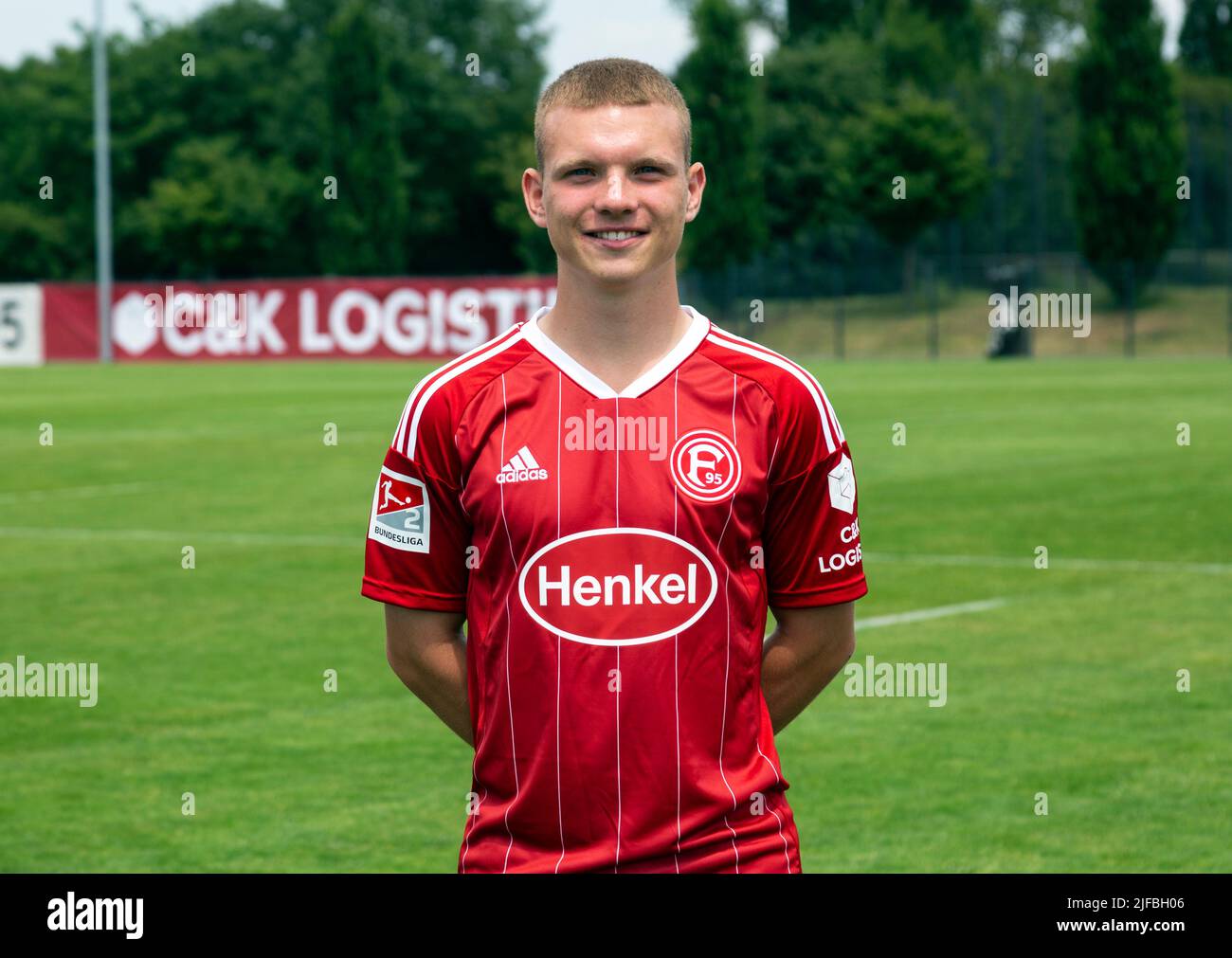 Fußball, 2. Bundesliga, 2022/2023, Fortuna Düsseldorf, Merkur Spiel Arena, Medientag, Teampräsentation für die neue Spielsaison, Pressefotoaufnahmen, Daniel Bunk Stockfoto