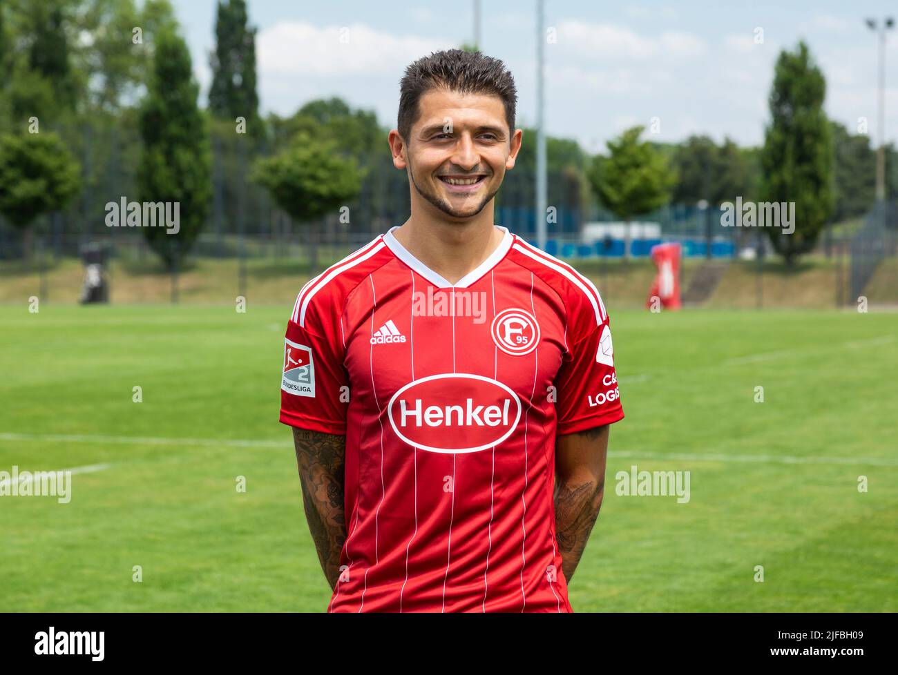 Fußball, 2. Bundesliga, 2022/2023, Fortuna Düsseldorf, Merkur Spiel Arena, Medientag, Teampräsentation für die neue Spielsaison, Pressefoto-Shooting, Matthias Zimmermann Stockfoto