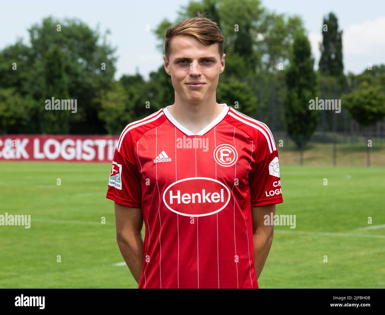 Fußball, 2. Bundesliga, 2022/2023, Fortuna Düsseldorf, Merkur Spiel Arena, Medientag, Teampräsentation für die neue Spielsaison, Pressefotoaufnahmen, Benjamin Boeckle Stockfoto