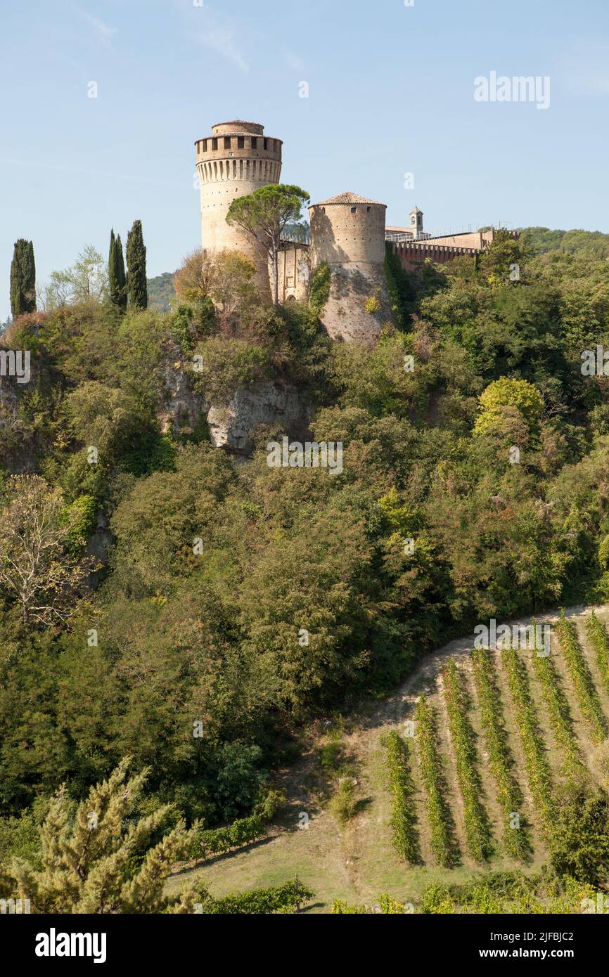 Rocca Manfrediana o Rocca dei Veneziani , Brisighella, Italien Stockfoto