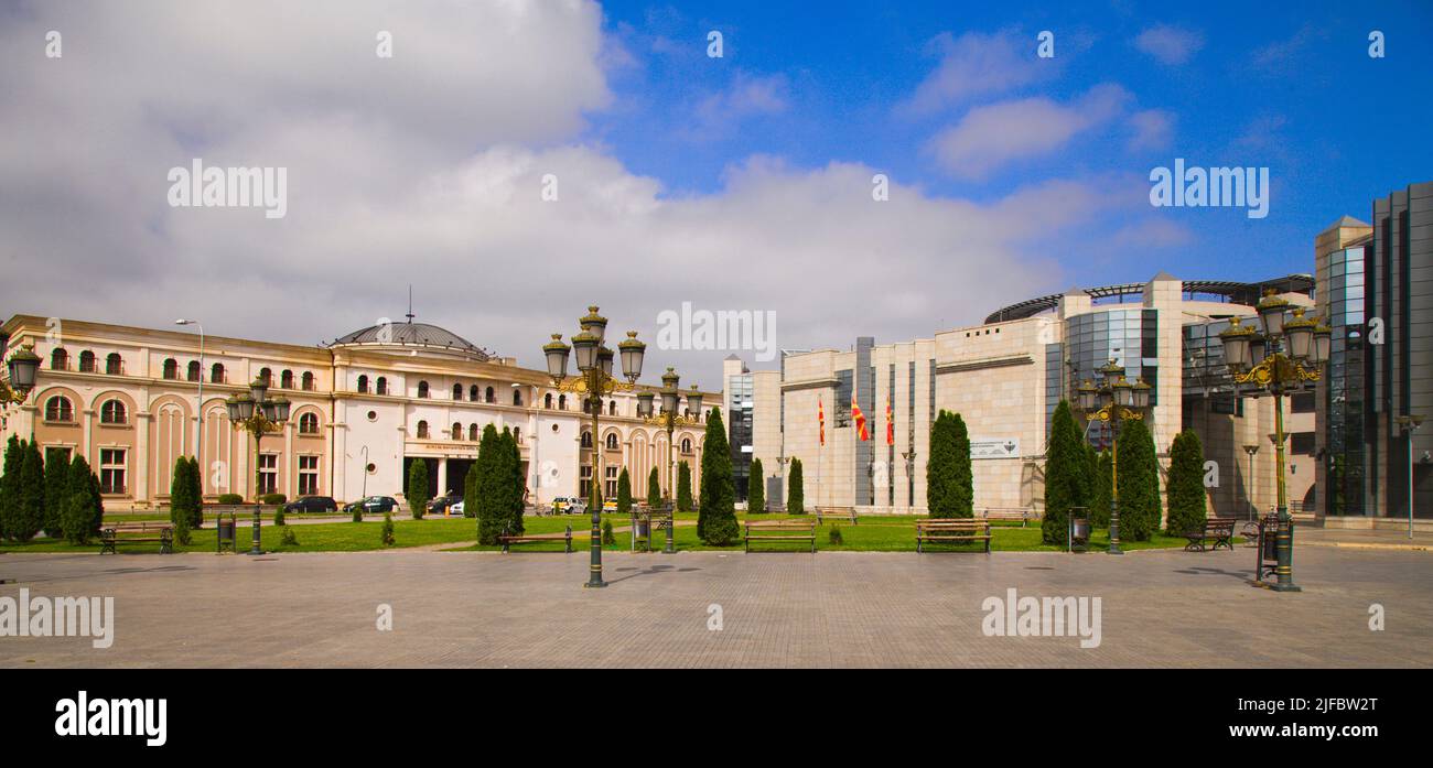 Nordmakedonien, Skopje, Museum des mazedonischen Kampfes, Holocaust-Museum, Stockfoto