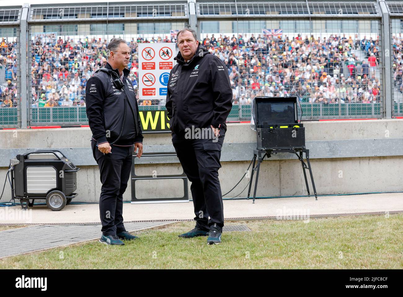 Silverstone, Großbritannien. 1.. Juli 2022. Ron Meadows (GBR, Mercedes-AMG Petronas F1 Team), F1 Grand Prix von Großbritannien auf dem Silverstone Circuit am 1. Juli 2022 in Silverstone, Großbritannien. (Foto von HIGH TWO) Quelle: dpa/Alamy Live News Stockfoto