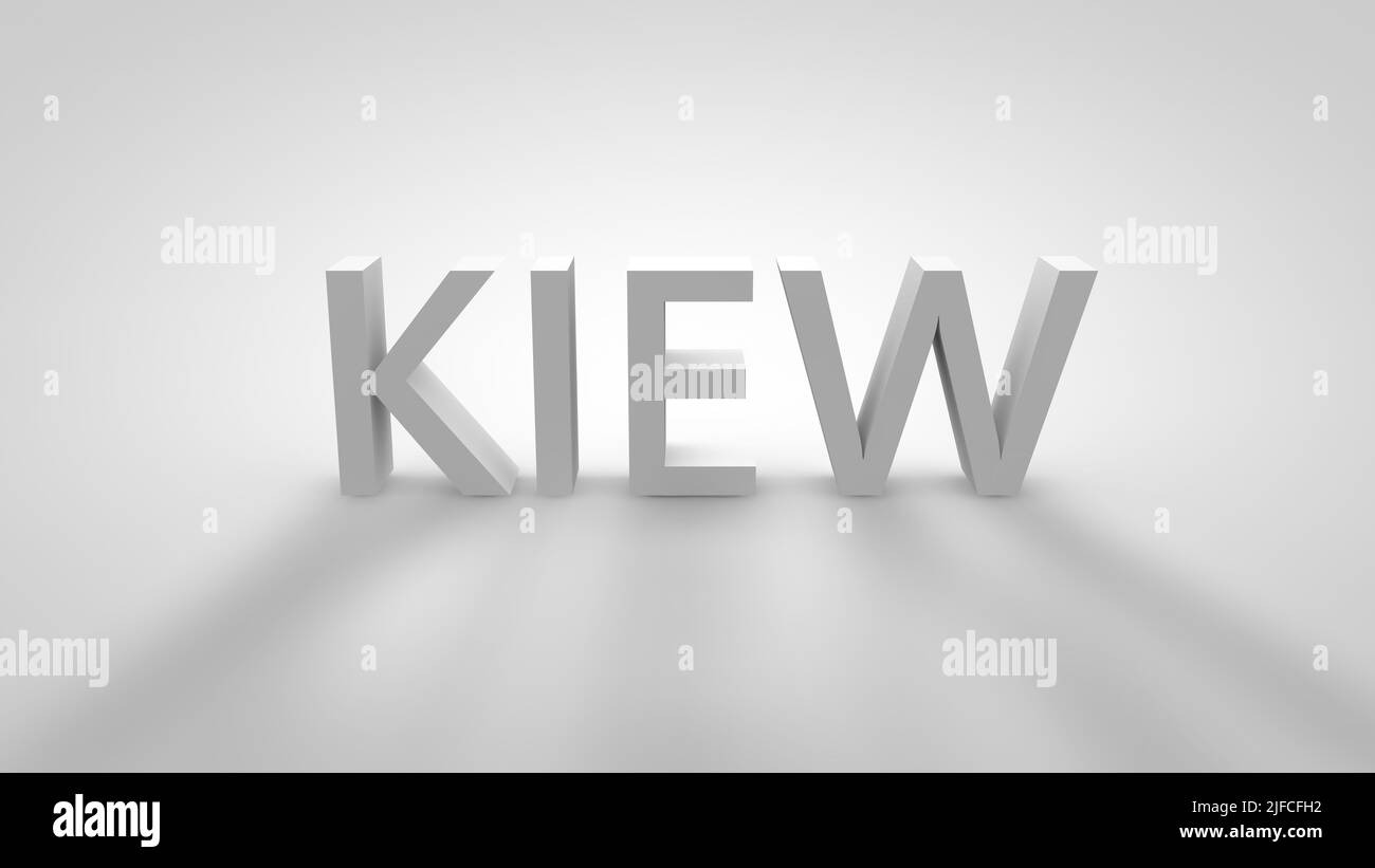 Kiev 3D Text Stockfoto