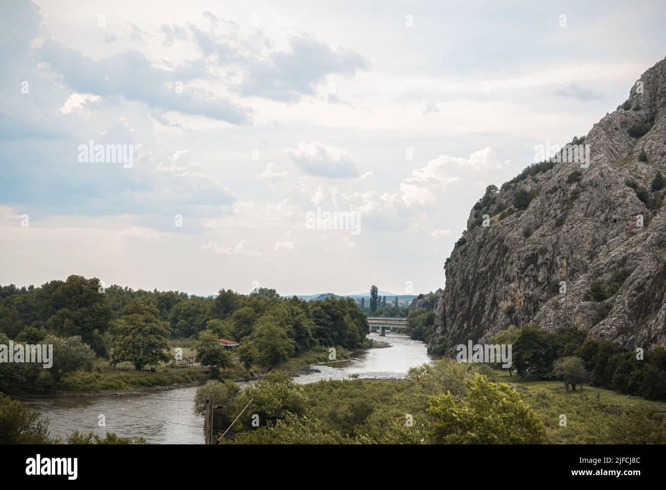 Demir Kapija Canyon - Das Eiserne Tor Stockfoto