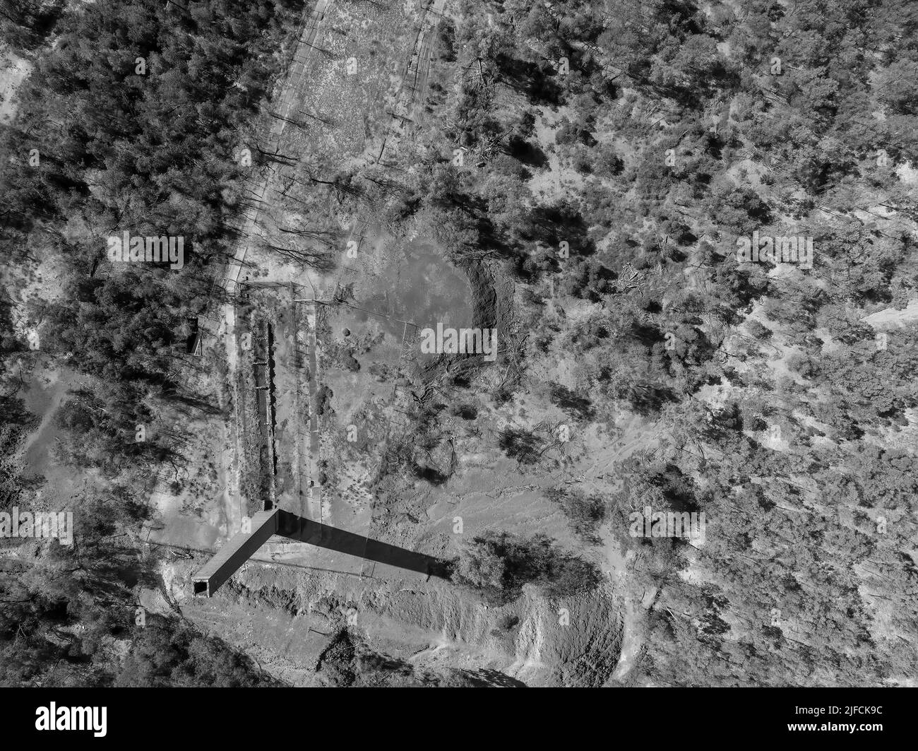 Copperfield Schornstein als Touristenattraktion restauriert. Alles, was von der Kupfermine Copperfield übrig ist, die einst 22 Schornsteinstapel hatte. Eröffnet im Jahr 1862 Stockfoto