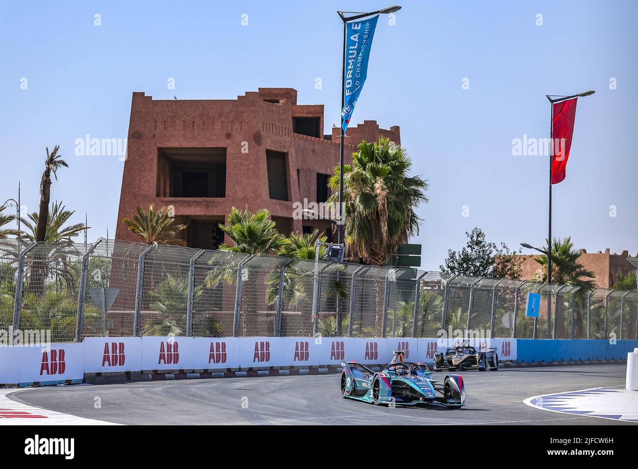 Marrakesch, Marokko. 01.. Juli 2022. 33 TICKTUM Dan (gbr), NIO 333 FE Team, Nio 333 001, Aktion während des Marrakesch ePrix 2022, 7. Treffen der ABB FIA Formel E Weltmeisterschaft 2021-22, auf dem Circuit International Automobile Moulay El Hassan vom 30. Juni bis 2. Juli in Marrakesch, Marokko - Foto: Gregory Lenormand/DPPI/LiveMedia Kredit: Independent Photo Agency/Alamy Live News Stockfoto