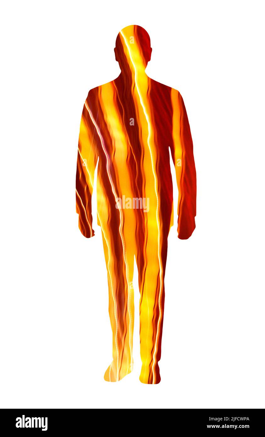 Energiemann Stockfoto