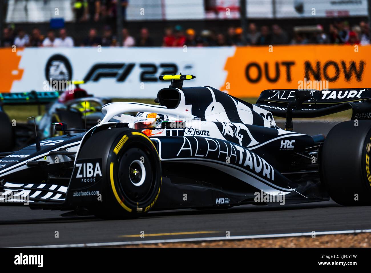 SILVERSTONE, England, 01.JULY 2022;#22, Yuki TSUNODA, JAP, Team Scuderia Alpha Tauri, AT02, HONDA, Formel-1-RA620-Motor, GROSSER Preis VON GROSSBRITANNIEN F1 Stockfoto