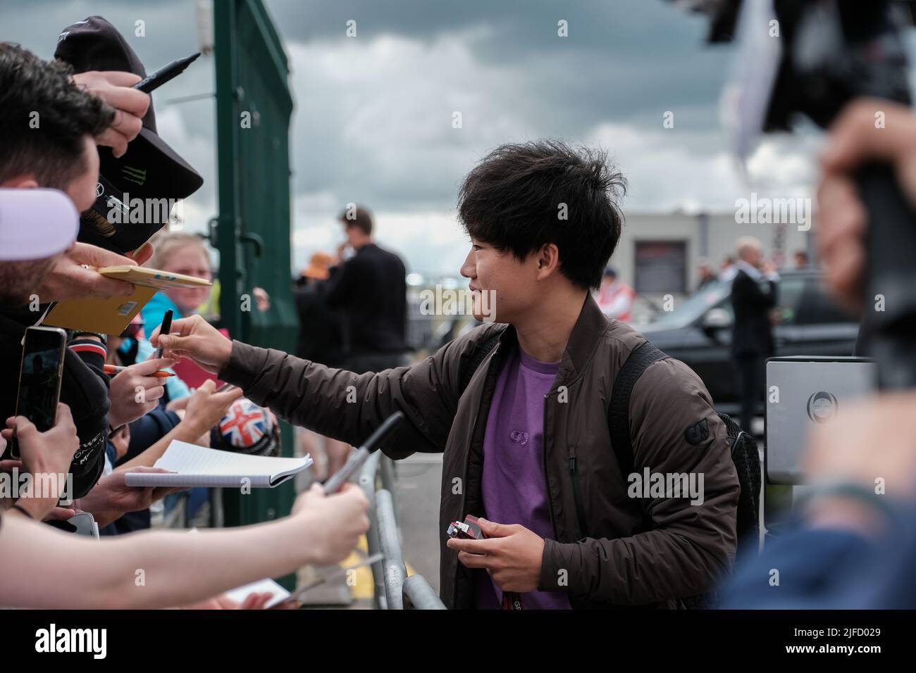 SILVERSTONE, England, 01.JULY 2022;#22, Yuki TSUNODA, JAP, Team Scuderia Alpha Tauri, AT02, HONDA, Formel-1-RA620-Motor, GROSSER Preis VON GROSSBRITANNIEN F1 Stockfoto