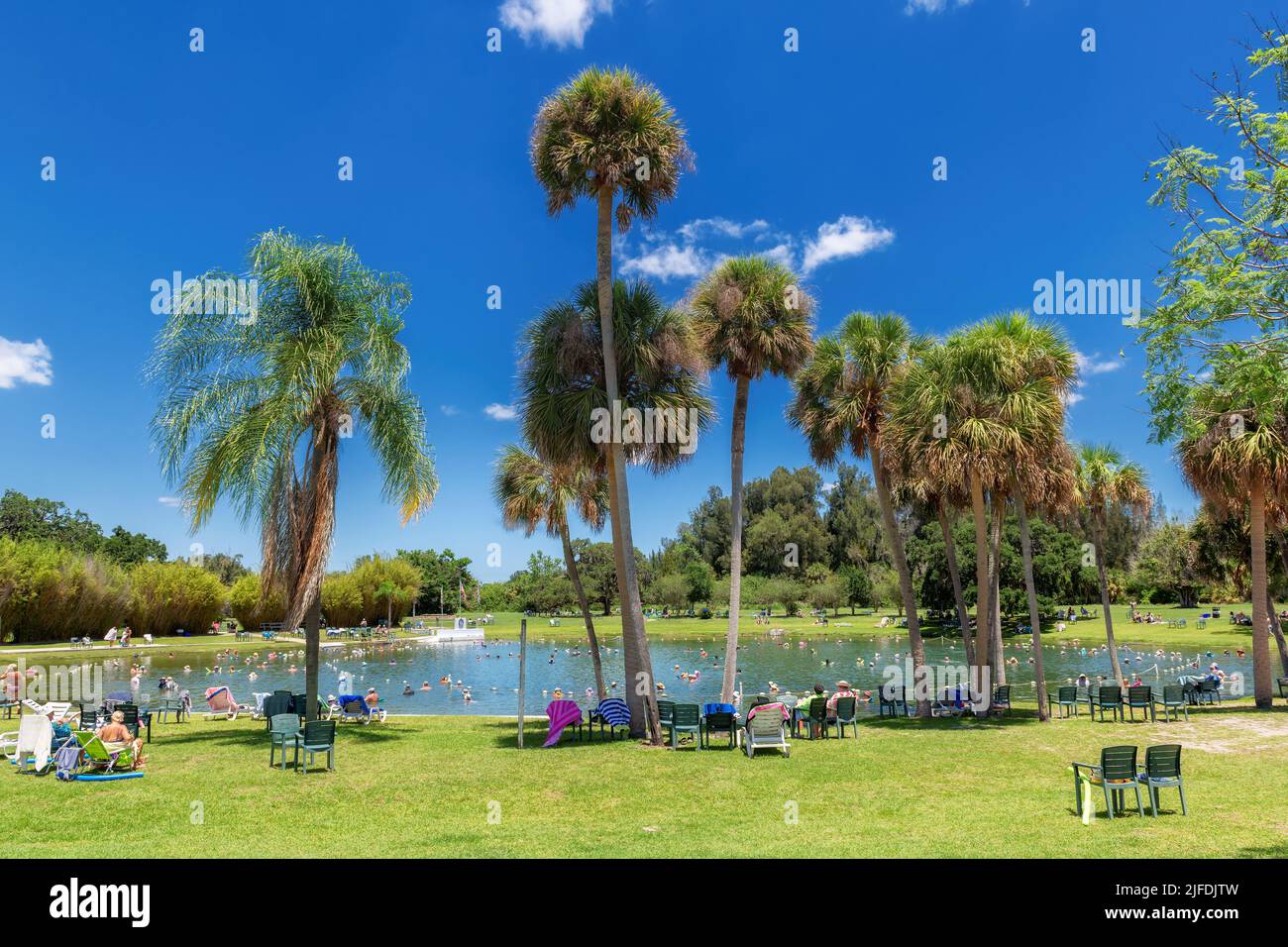 Warme Mineralquellen in der Provinz von Orlando, Florida Stockfoto