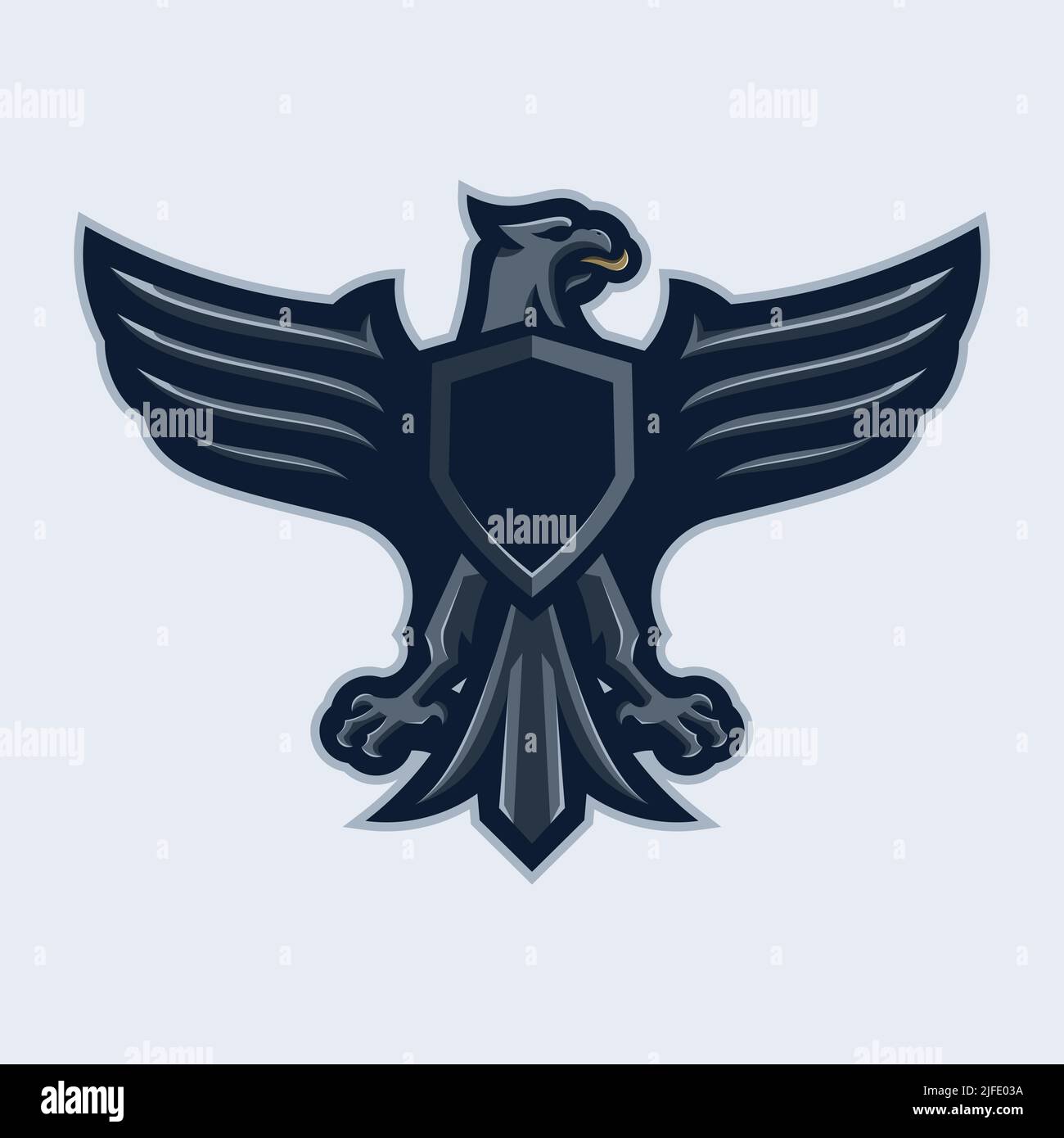 LOGO VON EAGLE MASCOT Stock Vektor