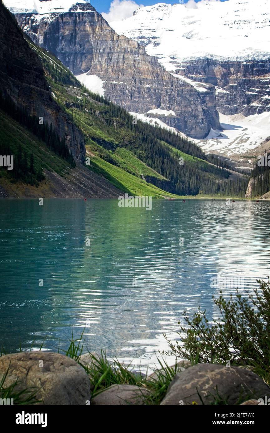 Lake Louise, Banff Nationalpark, Alberta Stockfoto