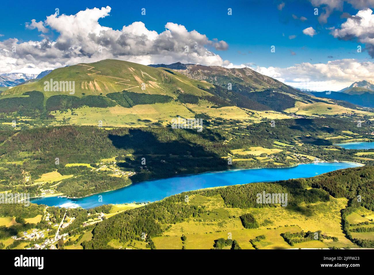 Frankreich. Laffrey Lake Stockfoto