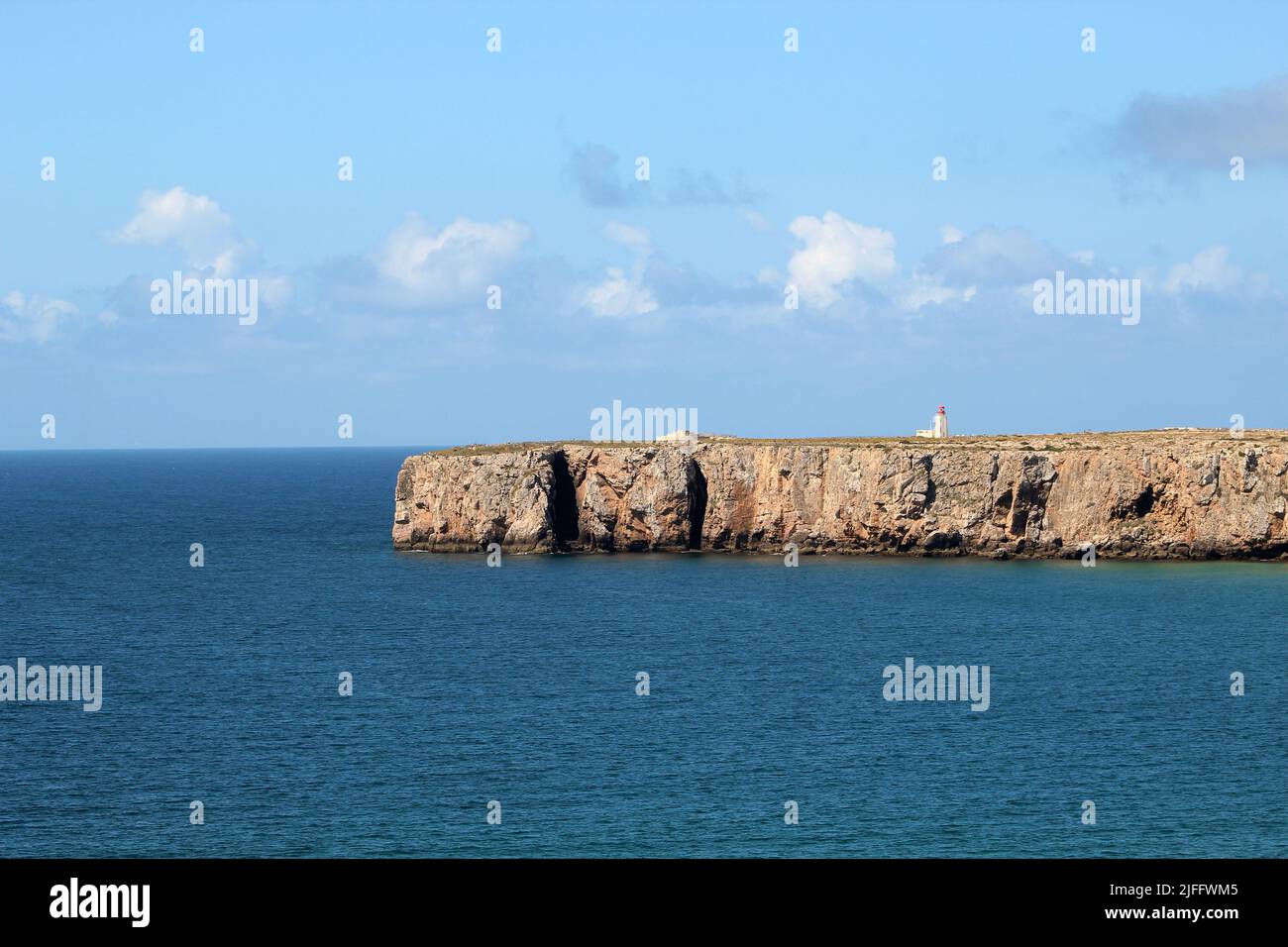 Leuchtturm von Cabo de São Vicente, Sagres, Portugal Stockfoto